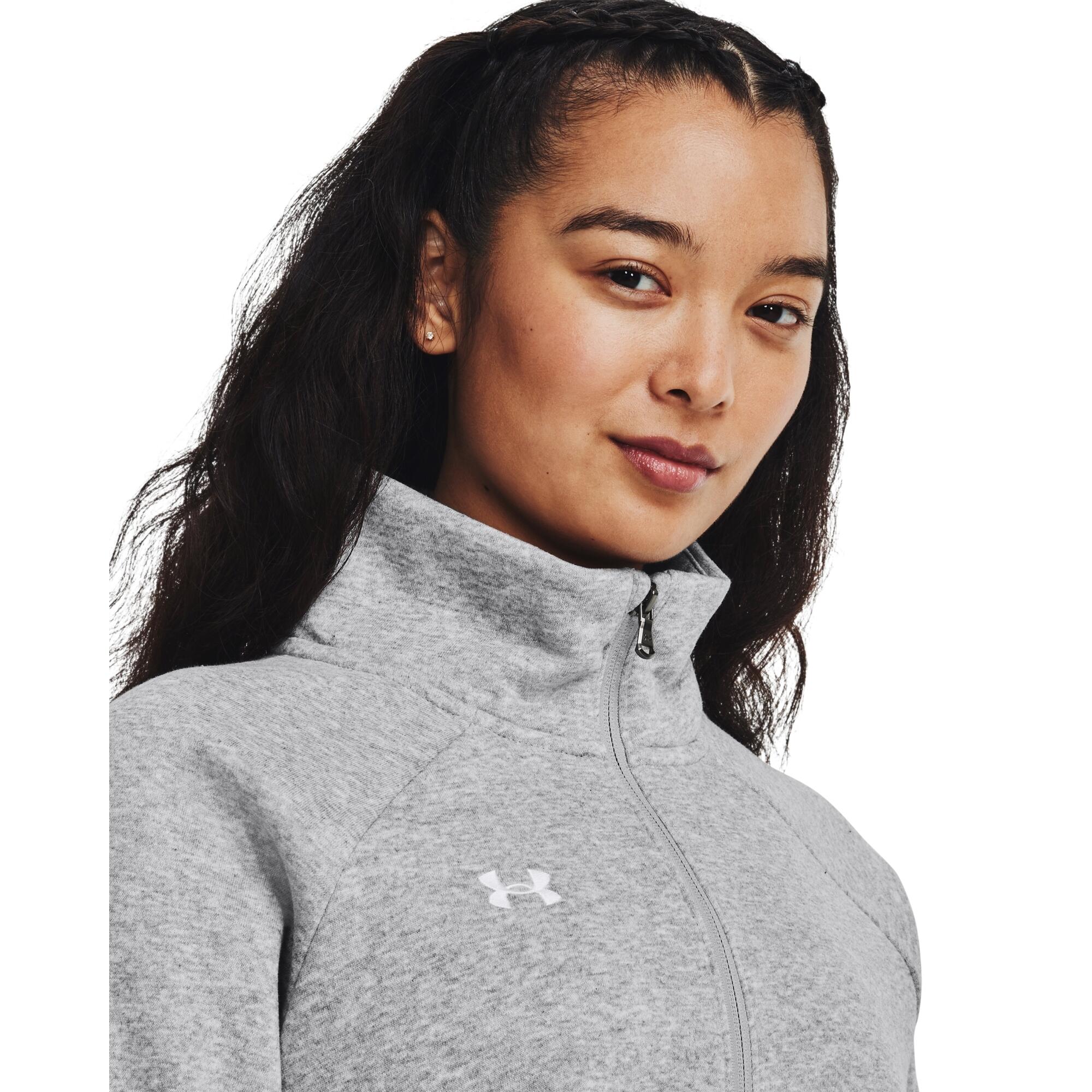 Sweatshirt 1/2 zip molleton femme Under Armour Rival 6/6