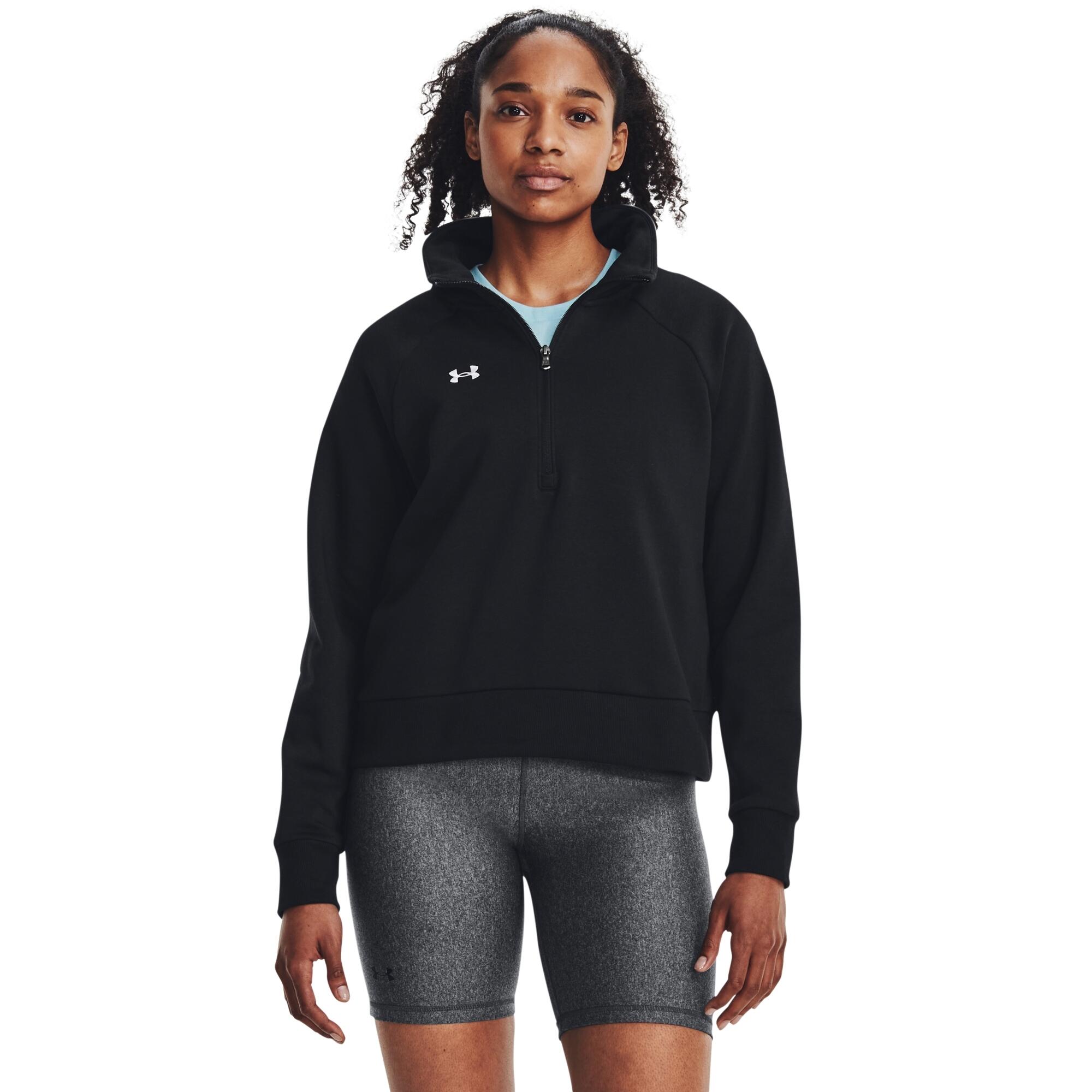 Sweatshirt 1/2 zip molleton femme Under Armour Rival 3/6