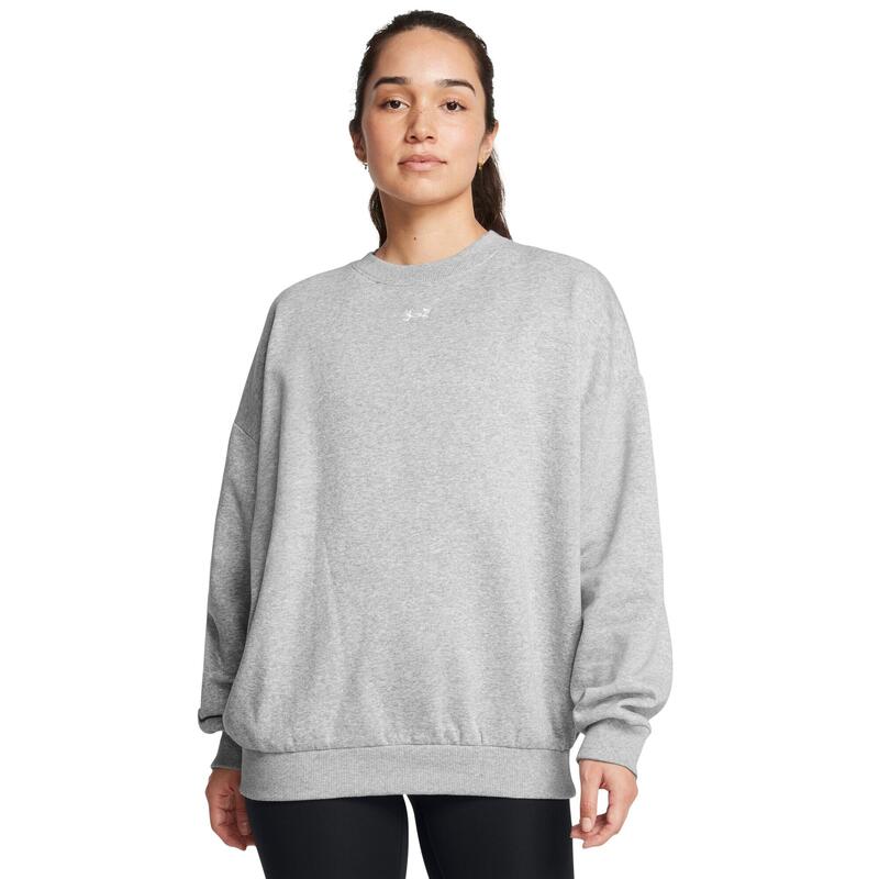 Oversized ronde hals sweatshirt voor dames Under Armour Icon Fleece