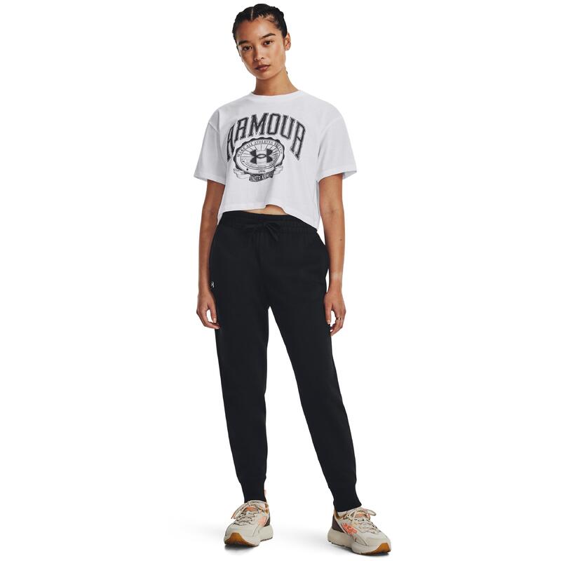 Under Armour Rival Fleece Pantaloni Jogger Damă Negru