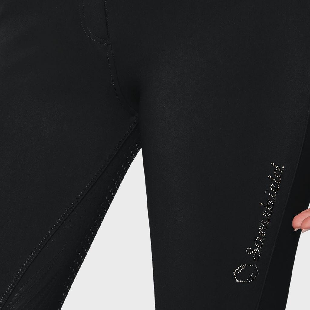 SAMSHIELD Samshield Claranova Crystal Fabric Full Grip Rijbroek Dames Fw24 Zwart -