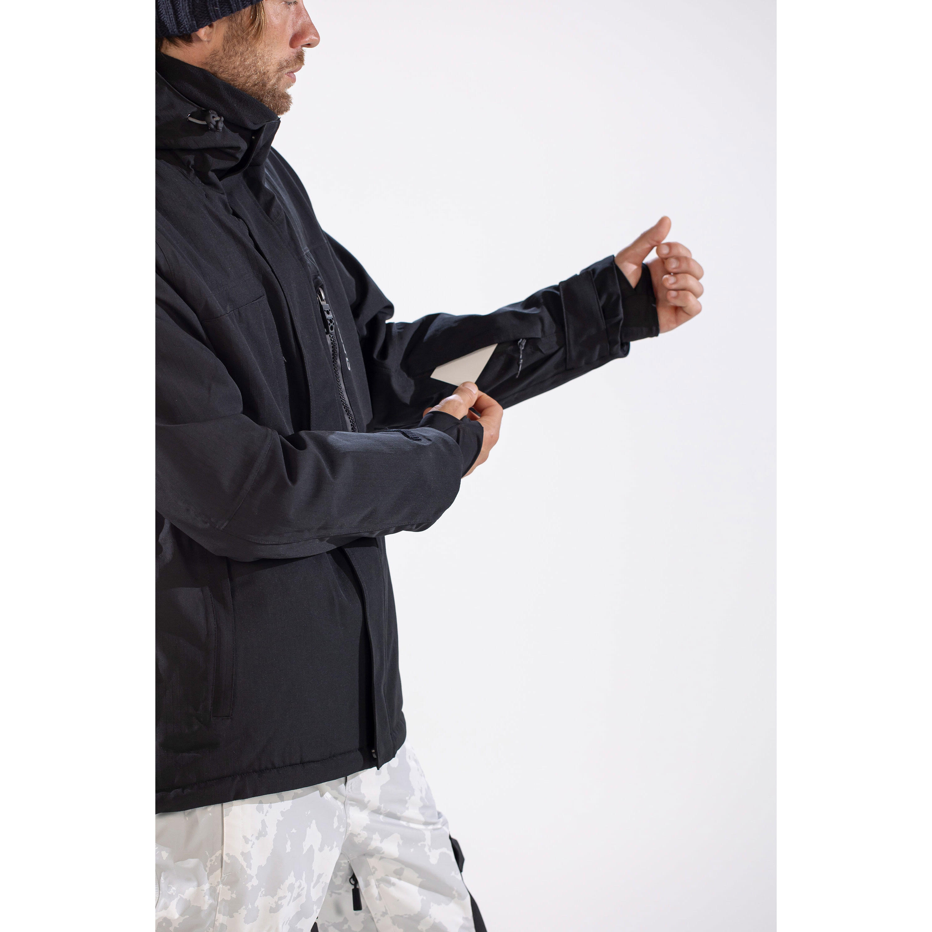 Avalanche  Mens Ski Jacket Black 4/7