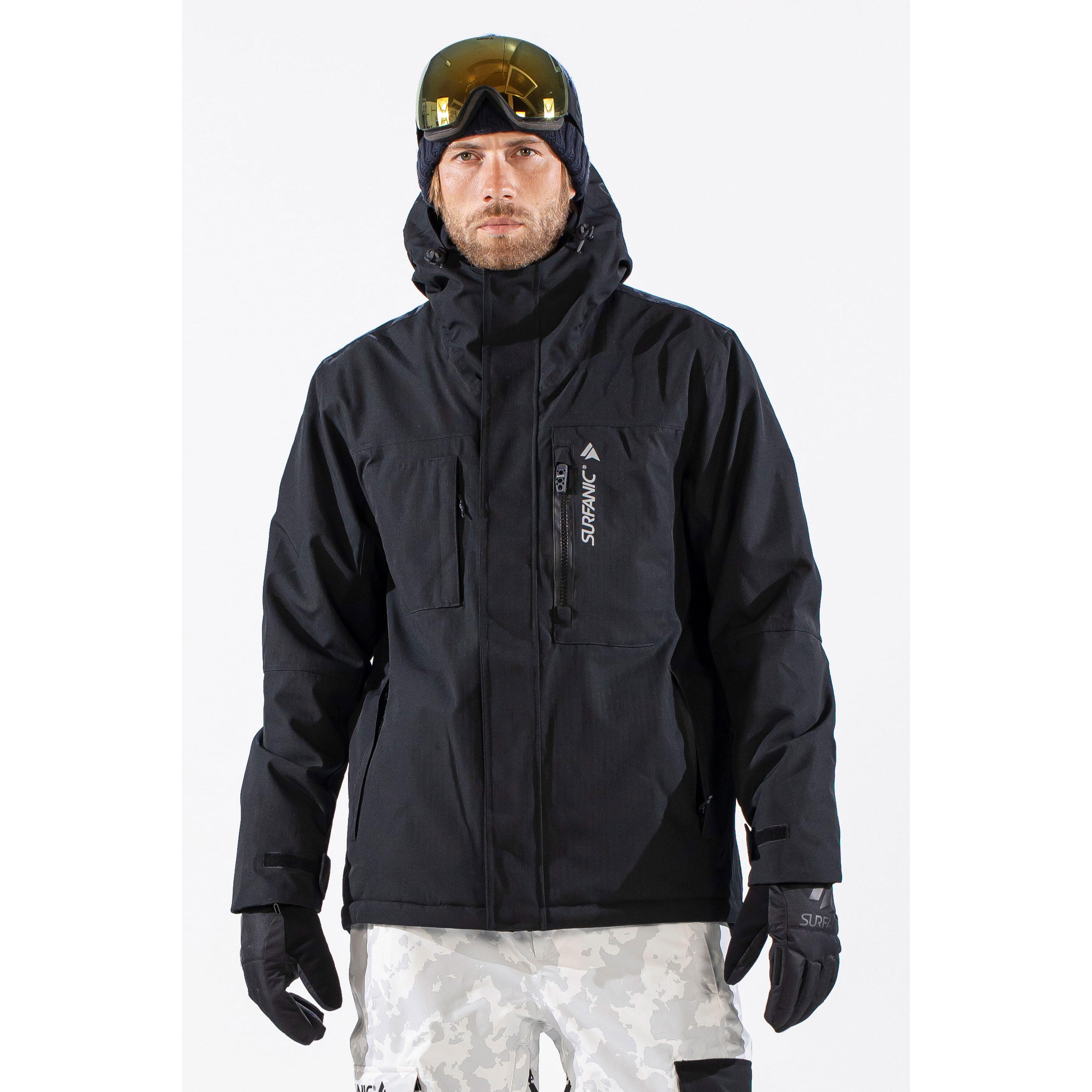 SURFANIC Avalanche  Mens Ski Jacket Black