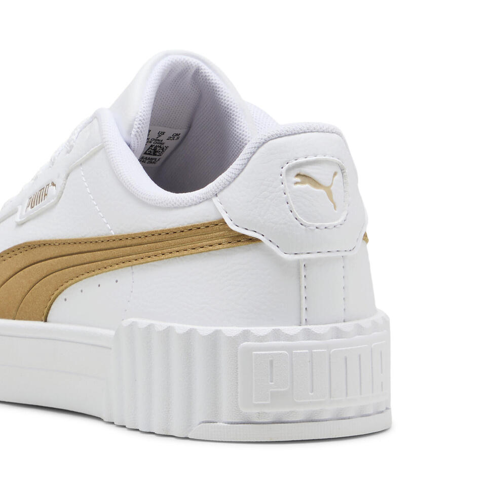 Damskie sneakersy Carina 3.0 Aqua Metallics PUMA White Light Sand Gold Beige