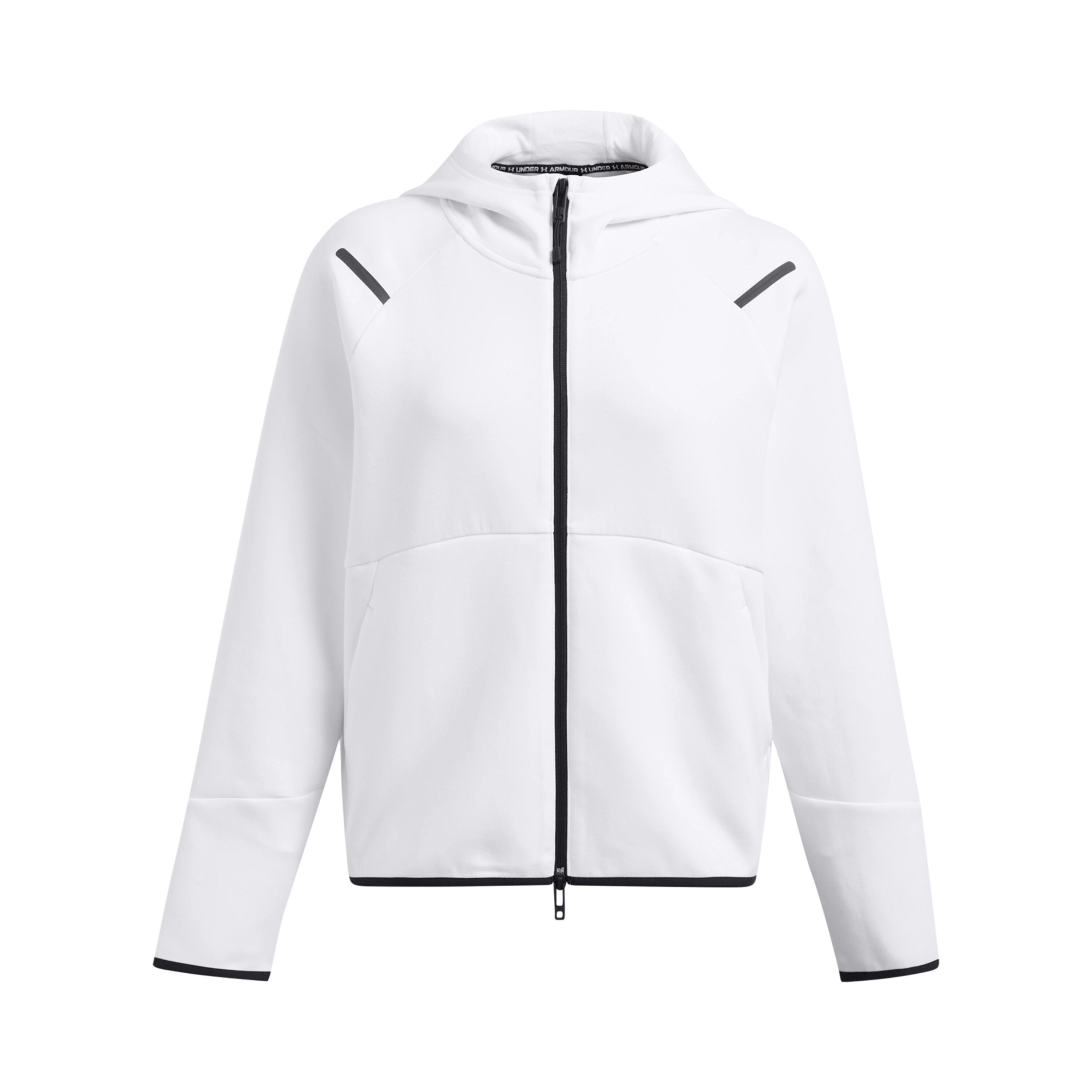 Under Armour - Veste Imperméable À Capuche Zippé Femme Under Armour - Veste - Blanc|noir - 42 M/l - Decathlon