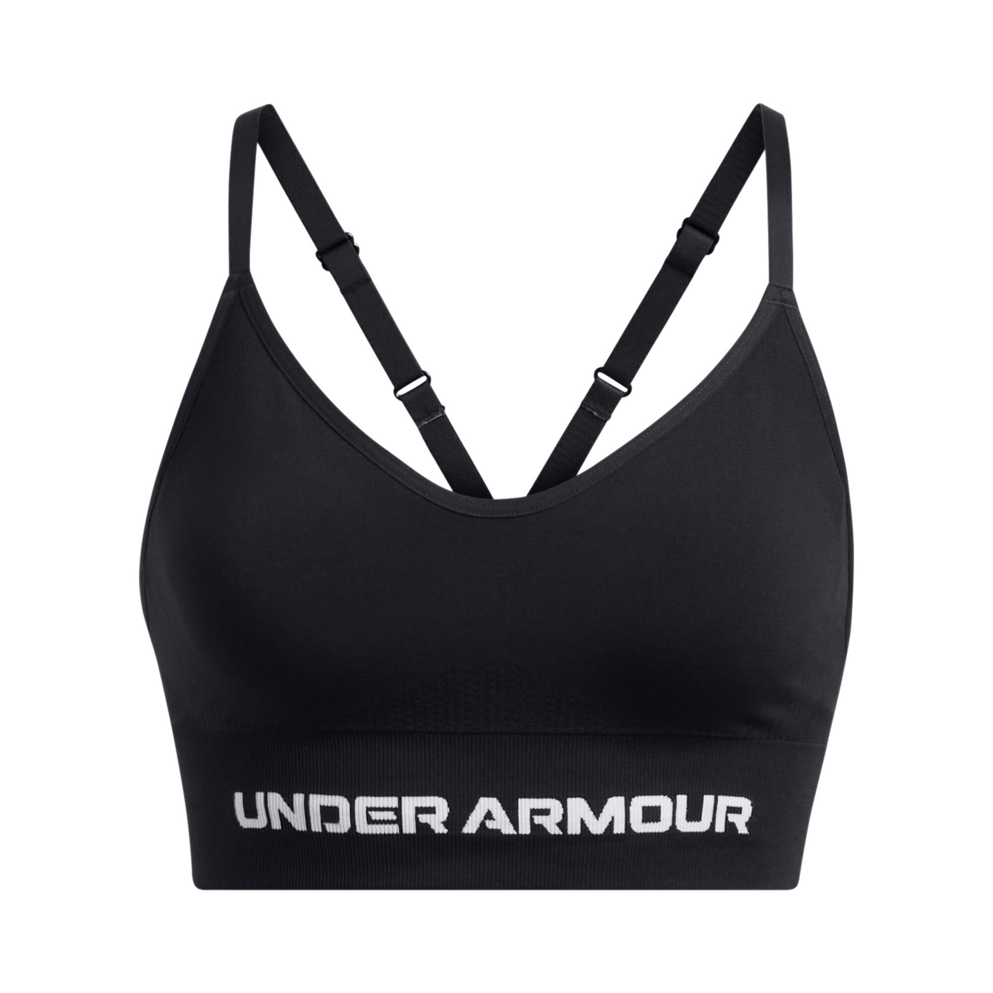 Under Armour - Brassière Sans Coutures À Maintien Léger Femme Under Armour Vanish - Brassière - Blanc|noir - 38 S - Decathlon