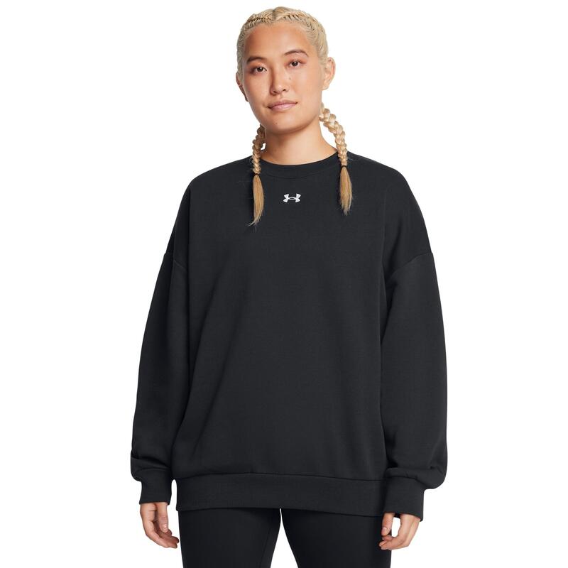 Oversized ronde hals sweatshirt voor dames Under Armour Icon Fleece