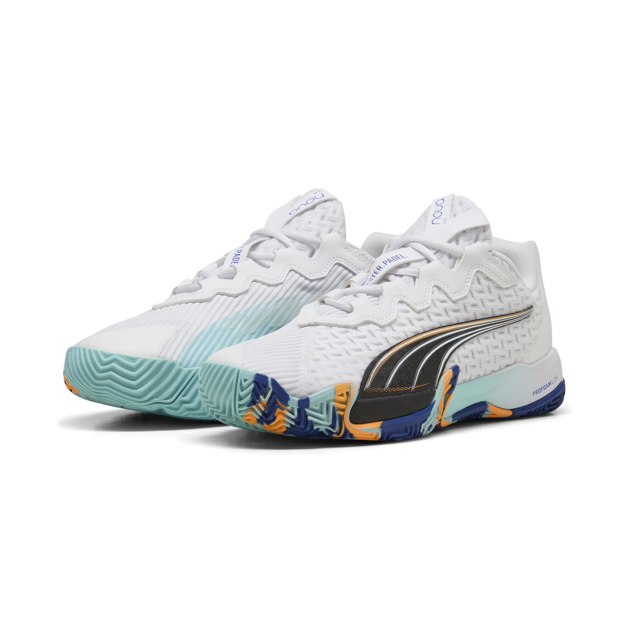 Puma - Chaussures De Padel Nova Elite Adulte Puma - Baskets - Blanc|bleu|noir - Decathlon