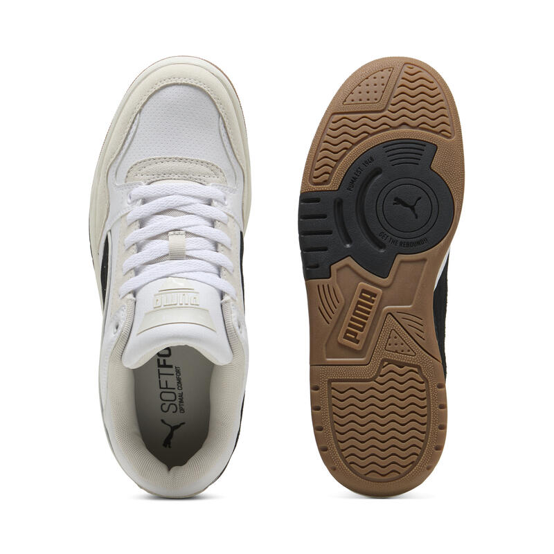 Sneakersy unisex Rebound Retro PUMA White Black Feather Gray
