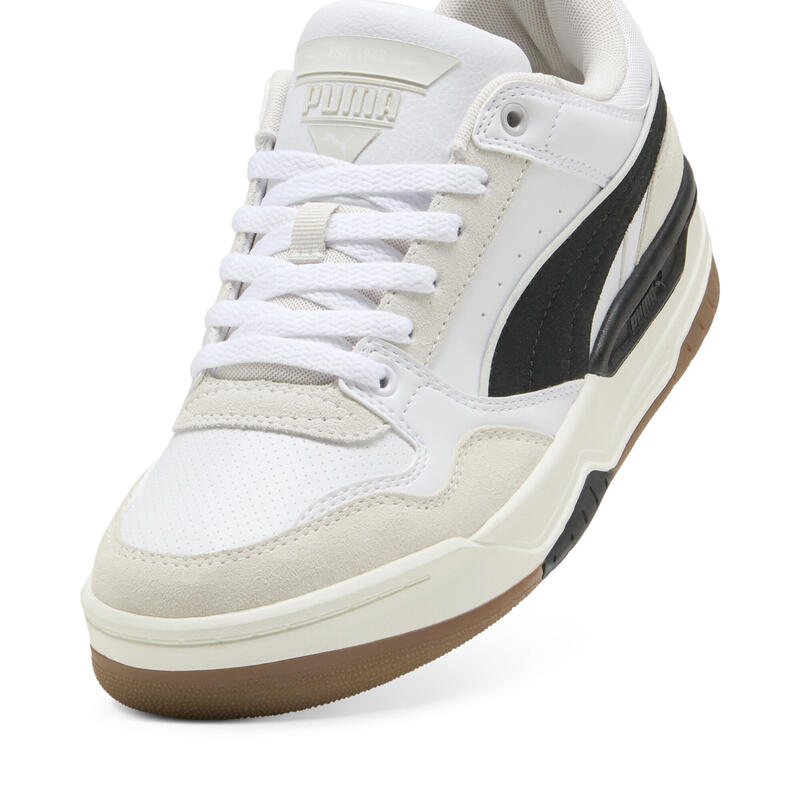 Sneakersy unisex Rebound Retro PUMA White Black Feather Gray