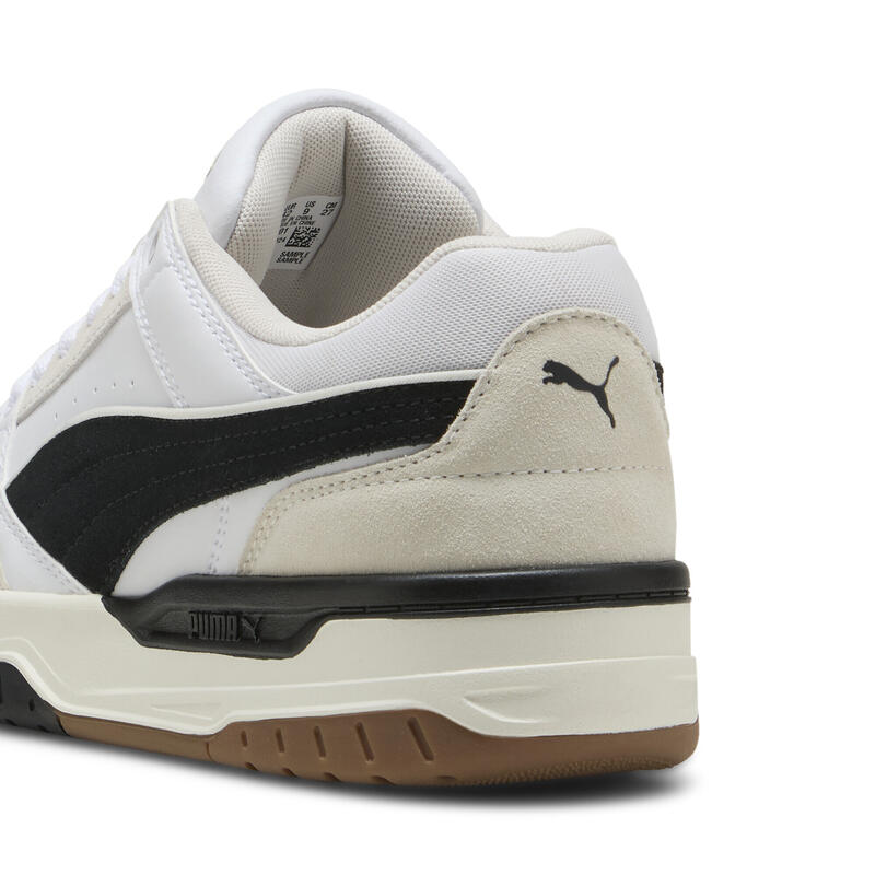 Sneakersy unisex Rebound Retro PUMA White Black Feather Gray