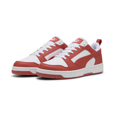 Rebound v6 low sneakers puma white red fire