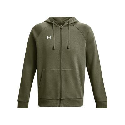 Fleece hoodie met volledige rits under armour rival