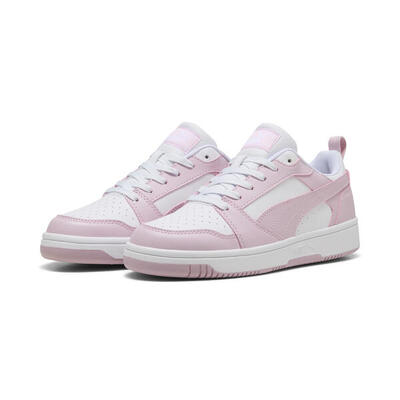 Rebound v6 low sneakers puma white rose mauve pink