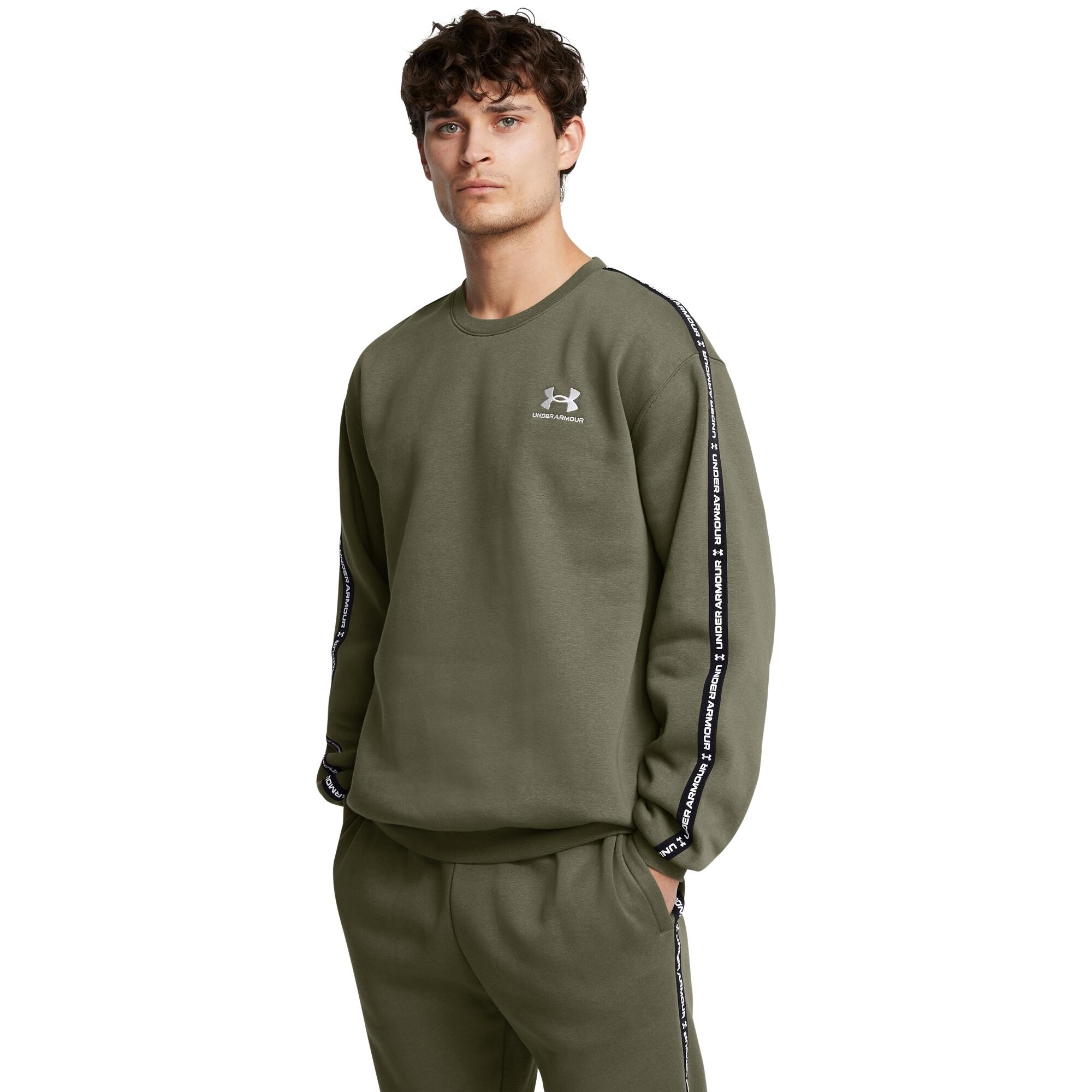 Sweatshirt met ronde hals en gestreepte logo's Under Armour Icon Fleece 2/6