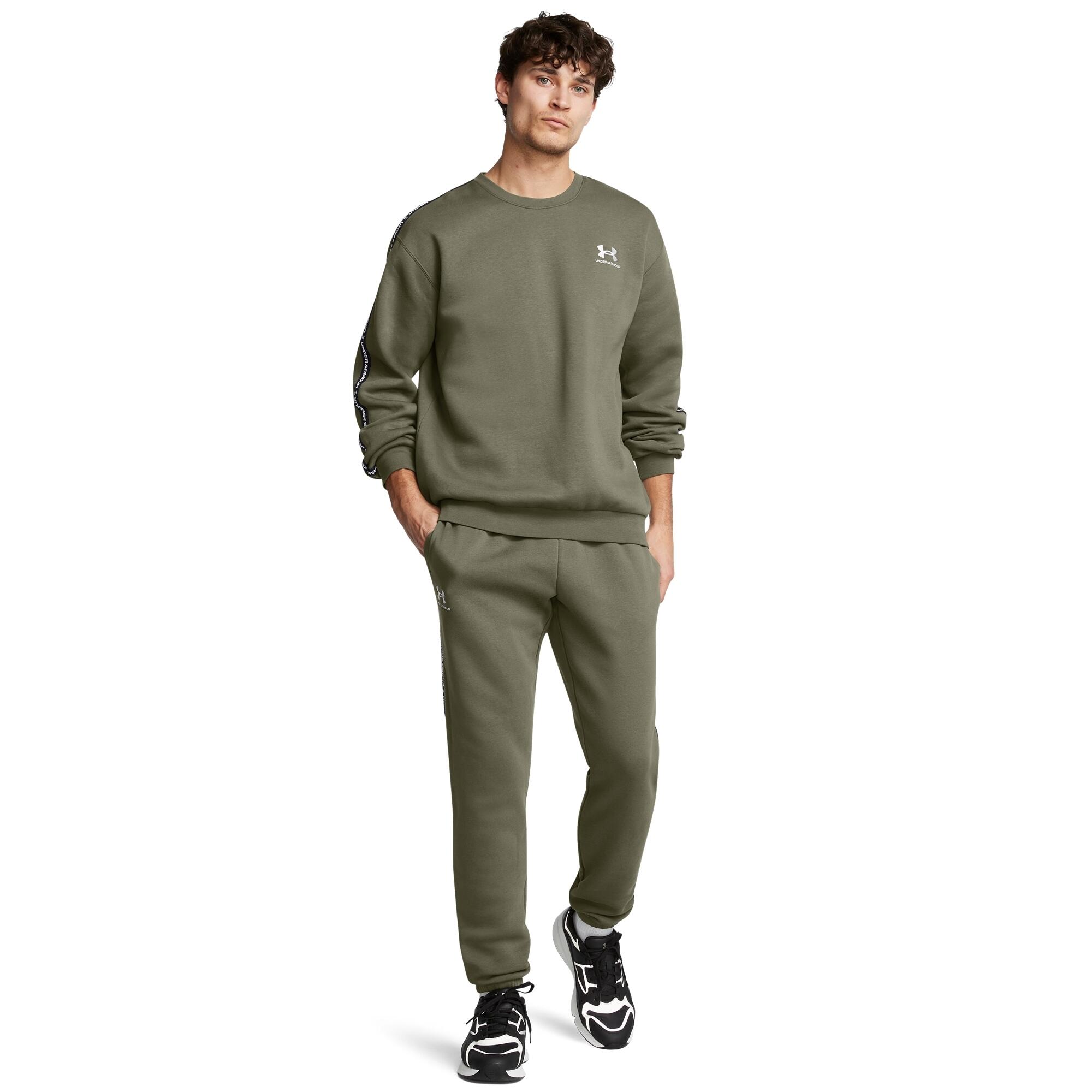Sweatshirt met ronde hals en gestreepte logo's Under Armour Icon Fleece 3/6