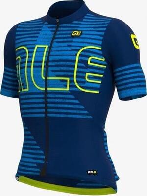 Jersey dames - prr horizon blauw-geel