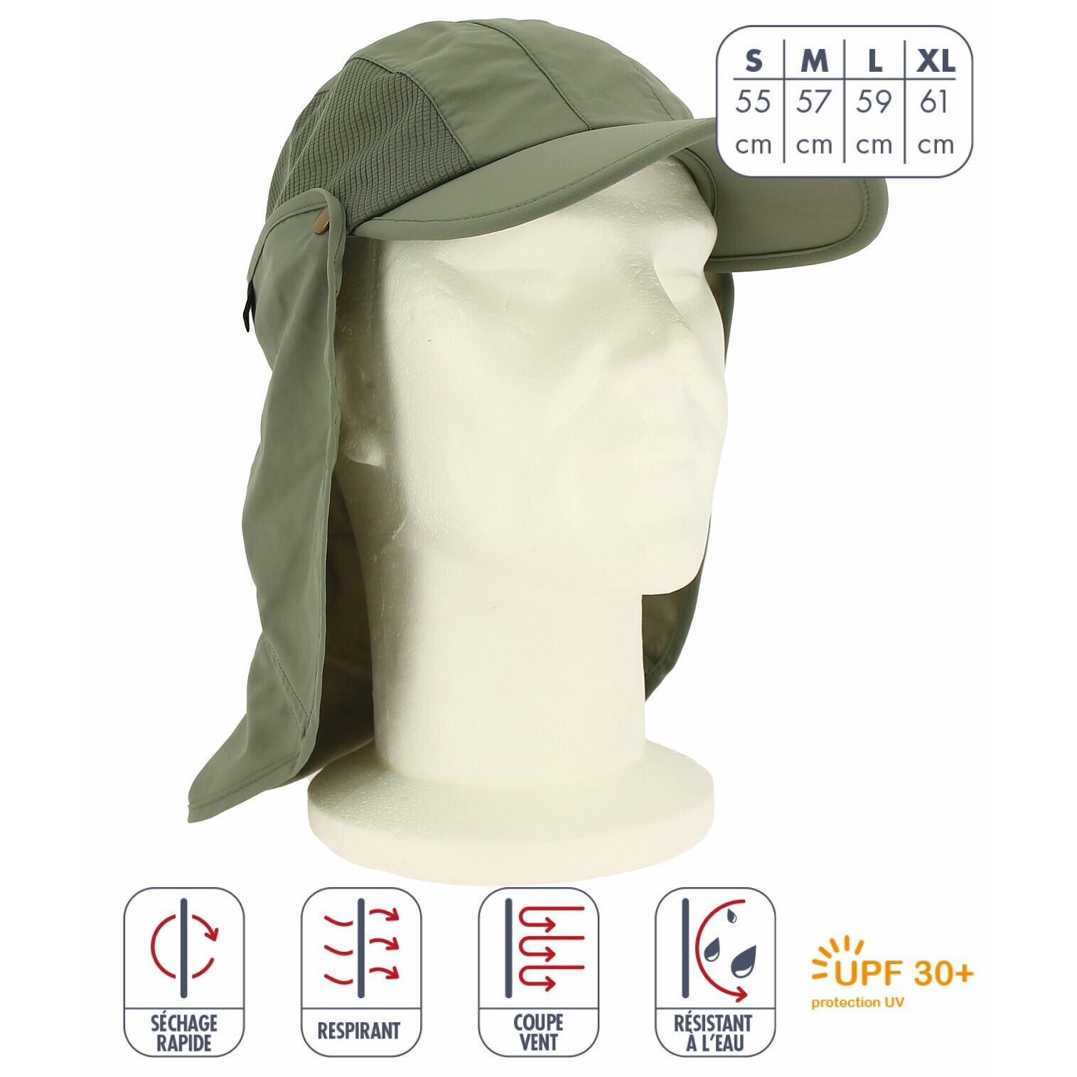 Elementerre - Casquette Anti-uv Élémenterre Albatros - Casquette - Vert - 48 Xl - Decathlon