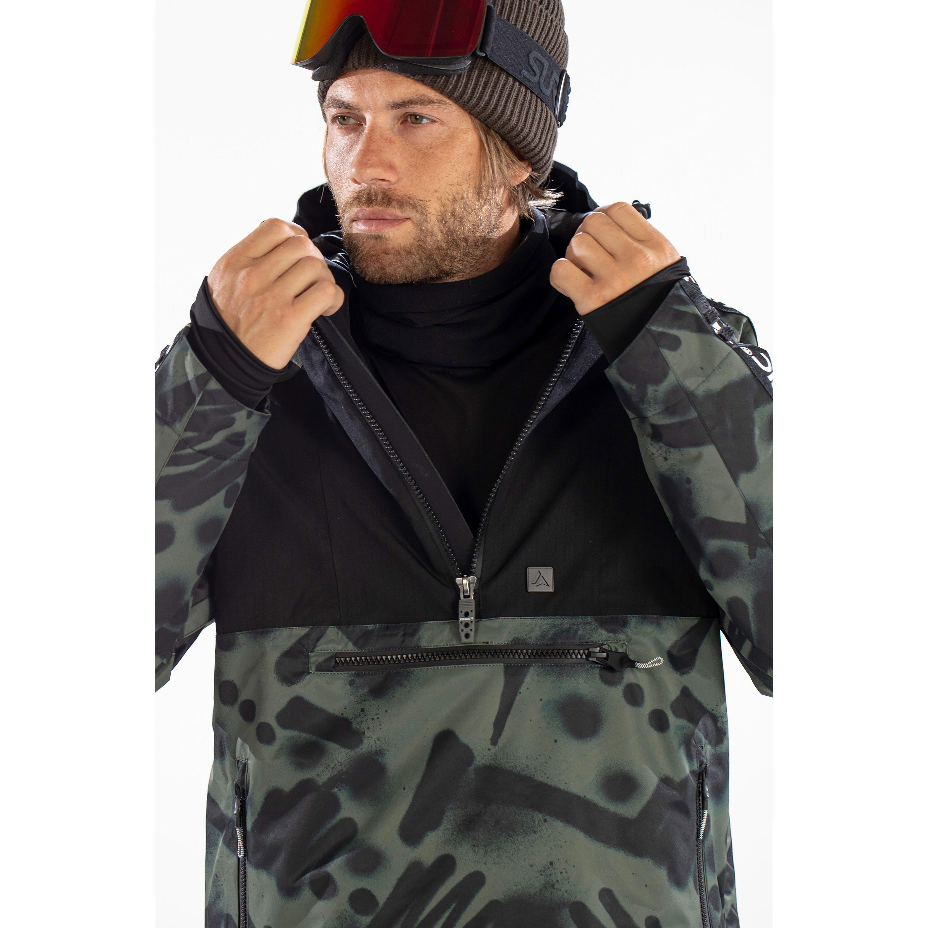 Lowride Vandal Ski Jacket Khaki 6/7