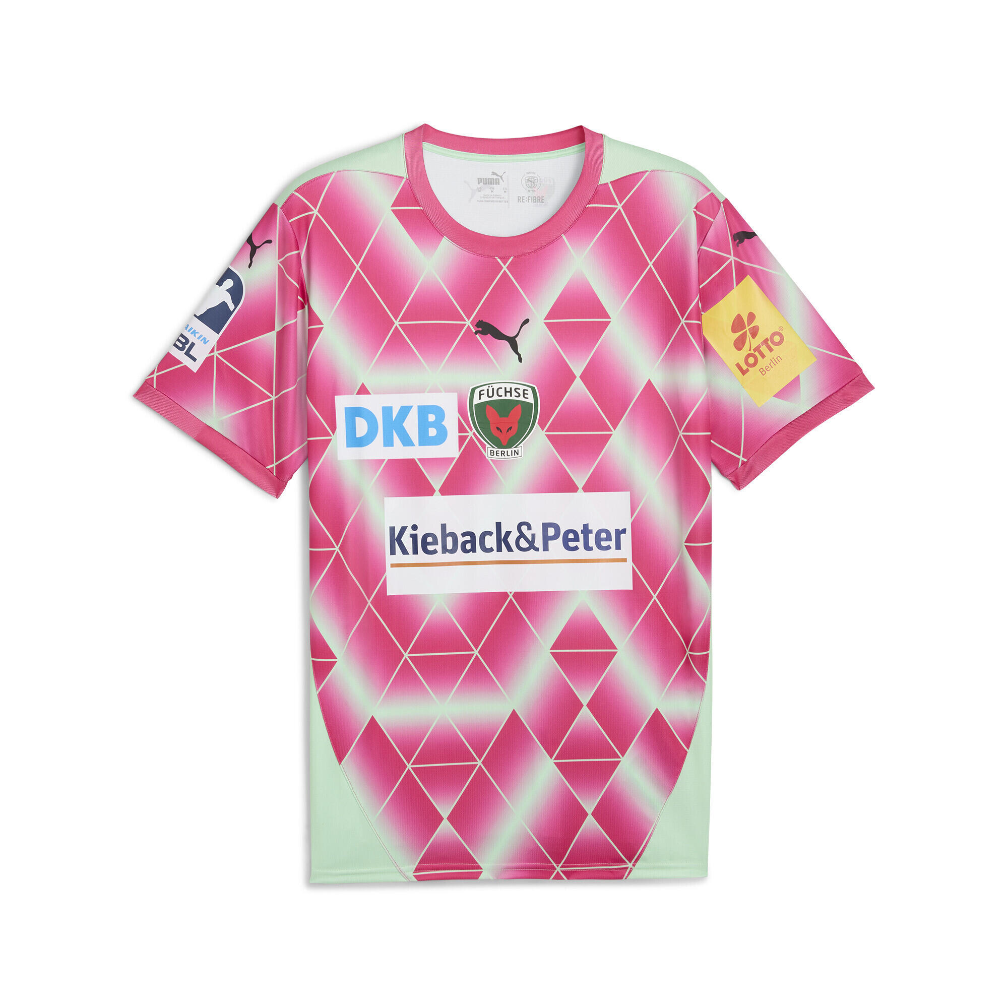 Maillot Away 24/25 Füchse Berlin Homme PUMA Fresh Mint Pink Green 2/4