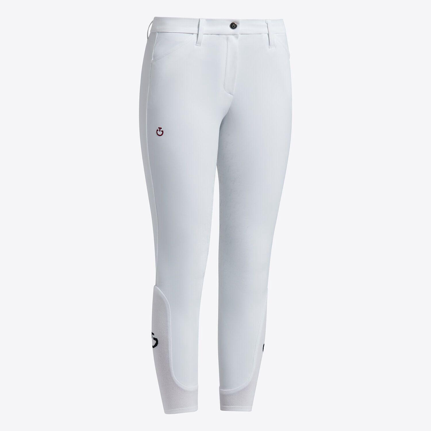 CAVALLERIA TOSCANA Cavalleria Toscana Dressuur Rijbroek Full Grip Unisex Kinderen Basis Wit -