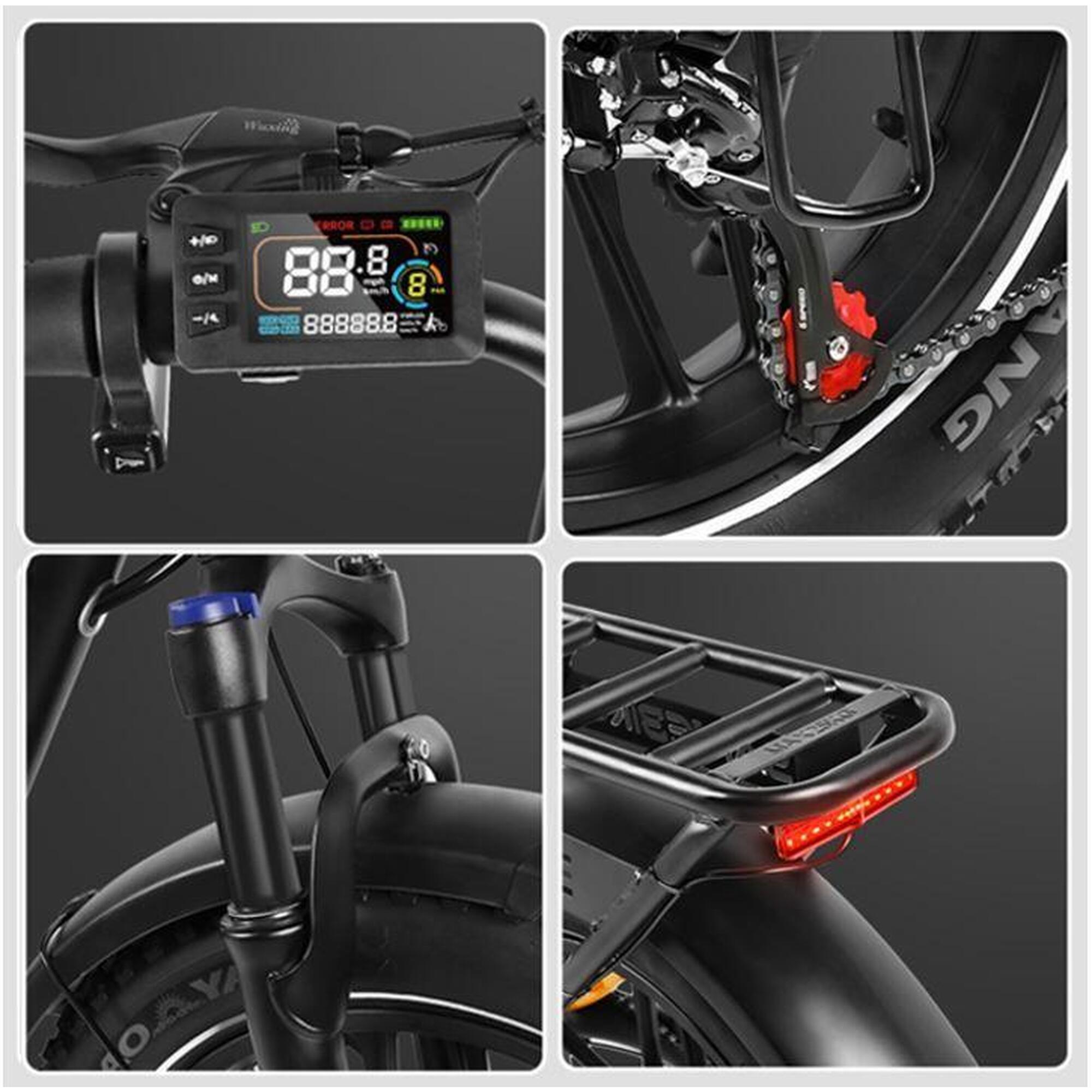 Vélo électrique pliant C05PRO 470Wh-36V-13Ah - roue 20"x4" FatBike
