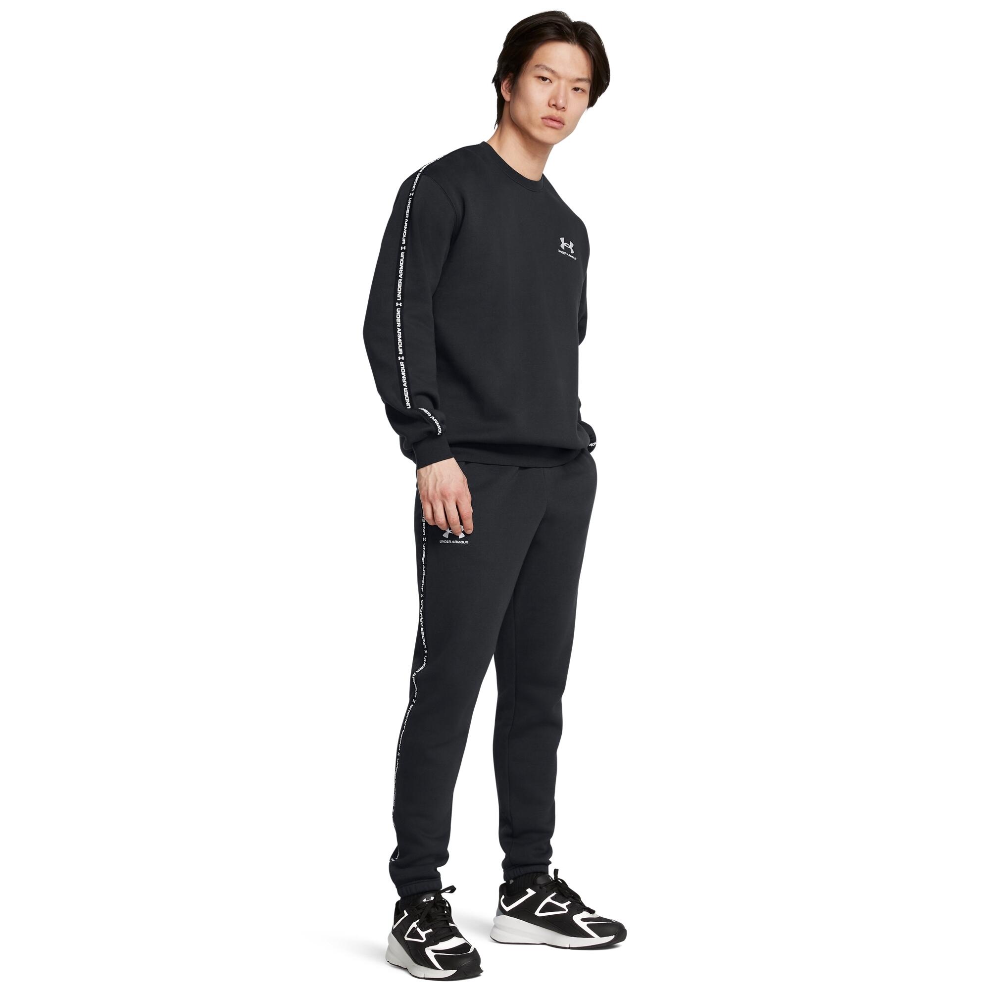 Felpa girocollo con bande logo Under Armour Icon Fleece 3/6
