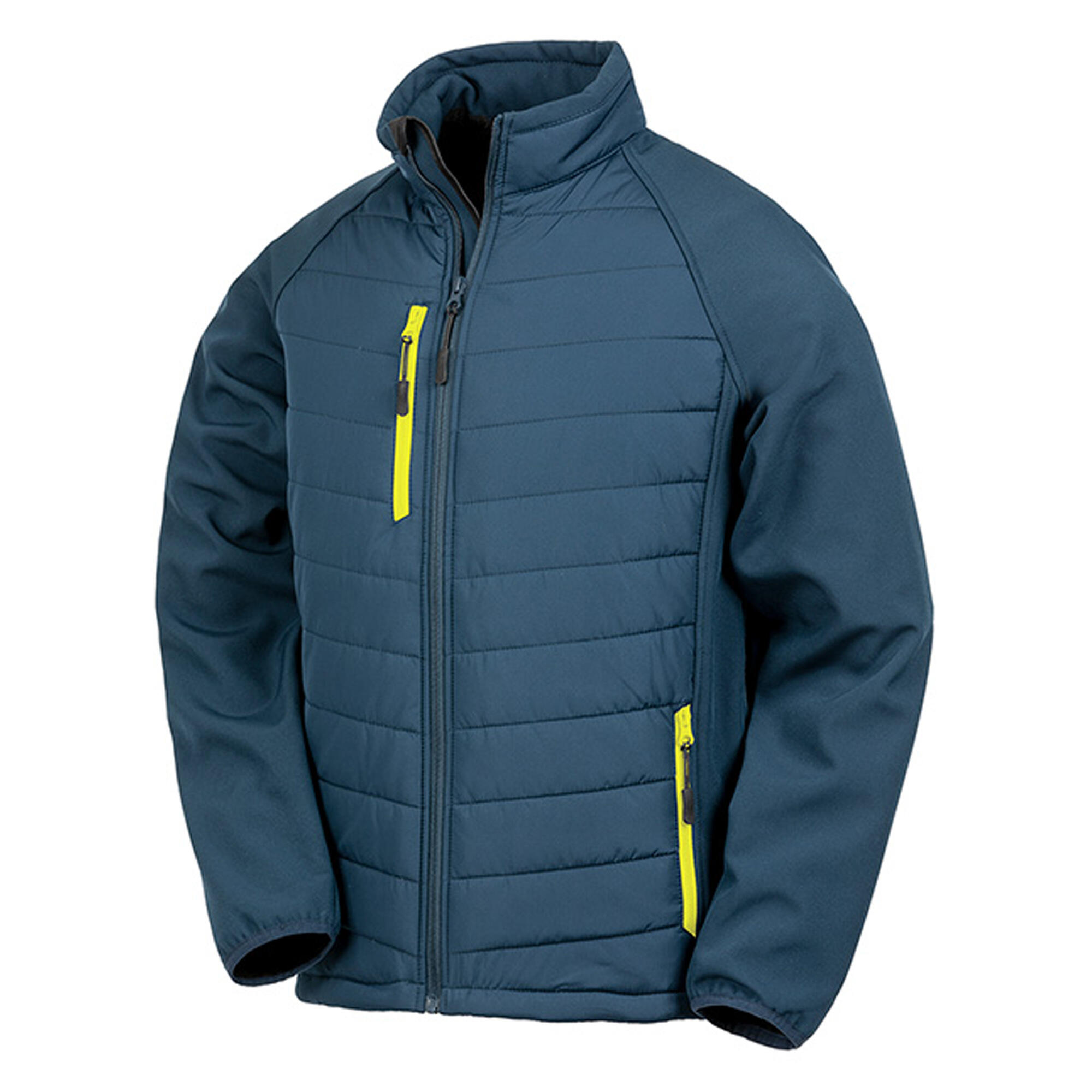 Result Mens Black Compass Padded Soft Shell Jacket