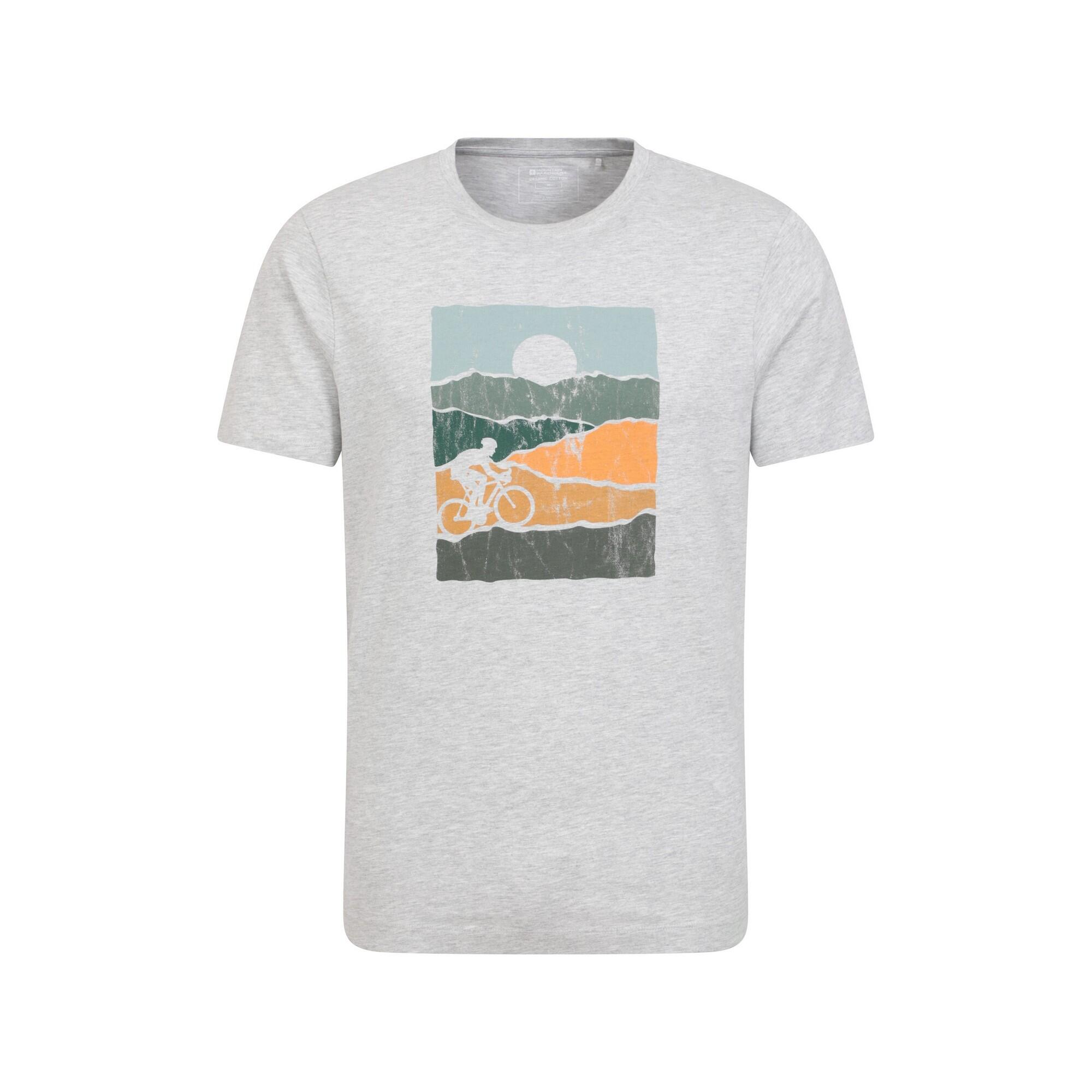 Mountain Warehouse Mens Bike Organic Cotton T-Shirt