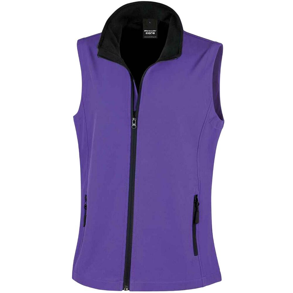 Result Womens/Ladies Core Printable Soft Shell Bodywarmer