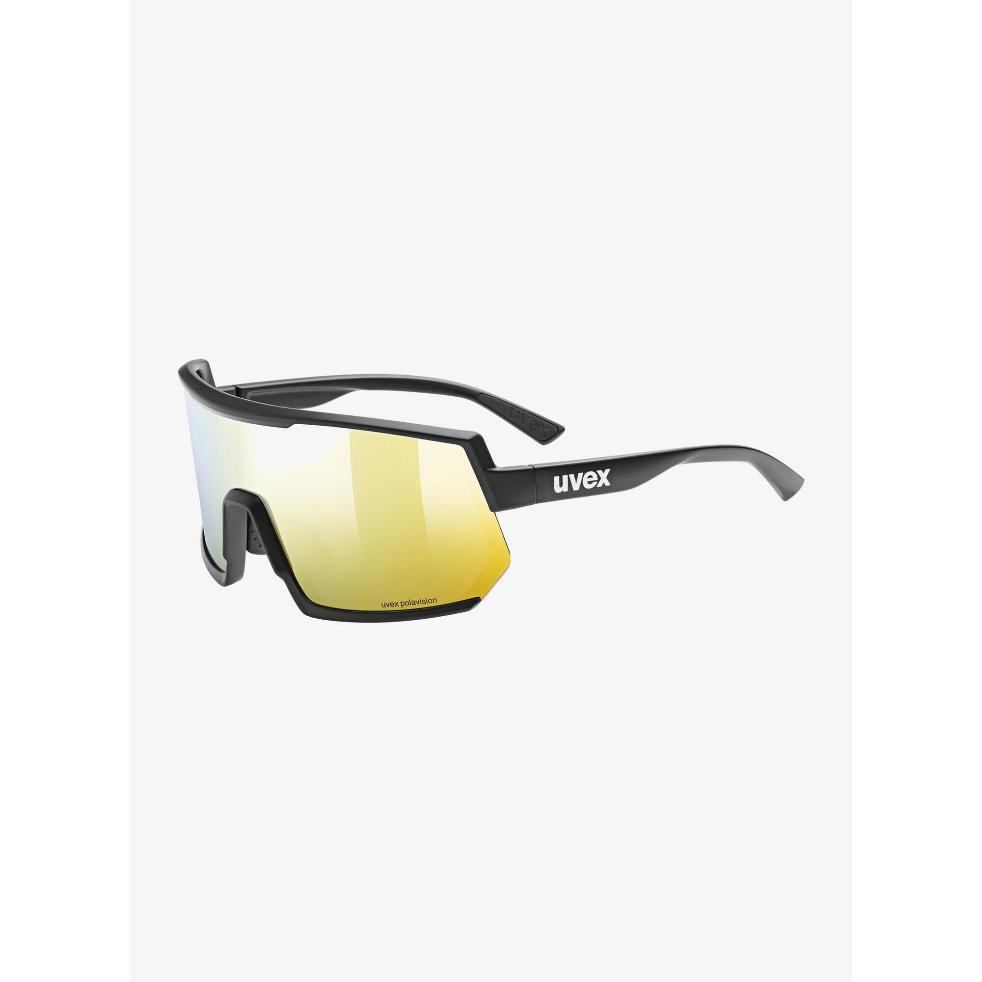 Okulary rowerowe Uvex Sportstyle 235 P - black matt/mirror yellow