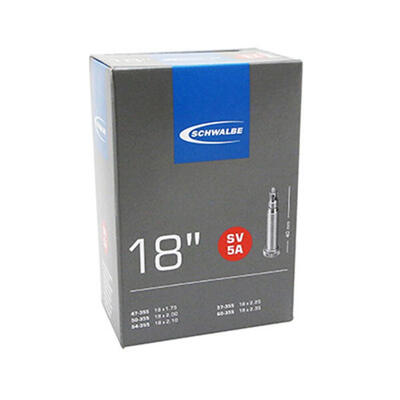 Schwalbe 18 inch binnenband sv5a - betrouwbaarheid voor elk fiets