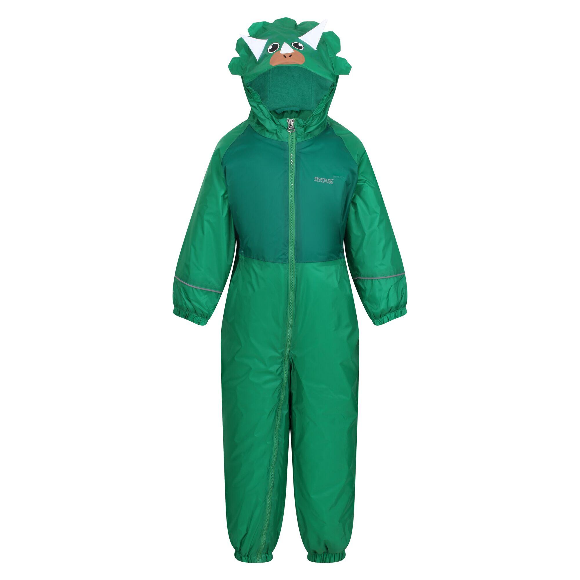 Regatta Childrens/Kids Mudplay III Dinosaur Waterproof Puddle Suit