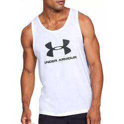 Débardeur Blanc/Noir Homme Under Armour Ua Sportstyle
