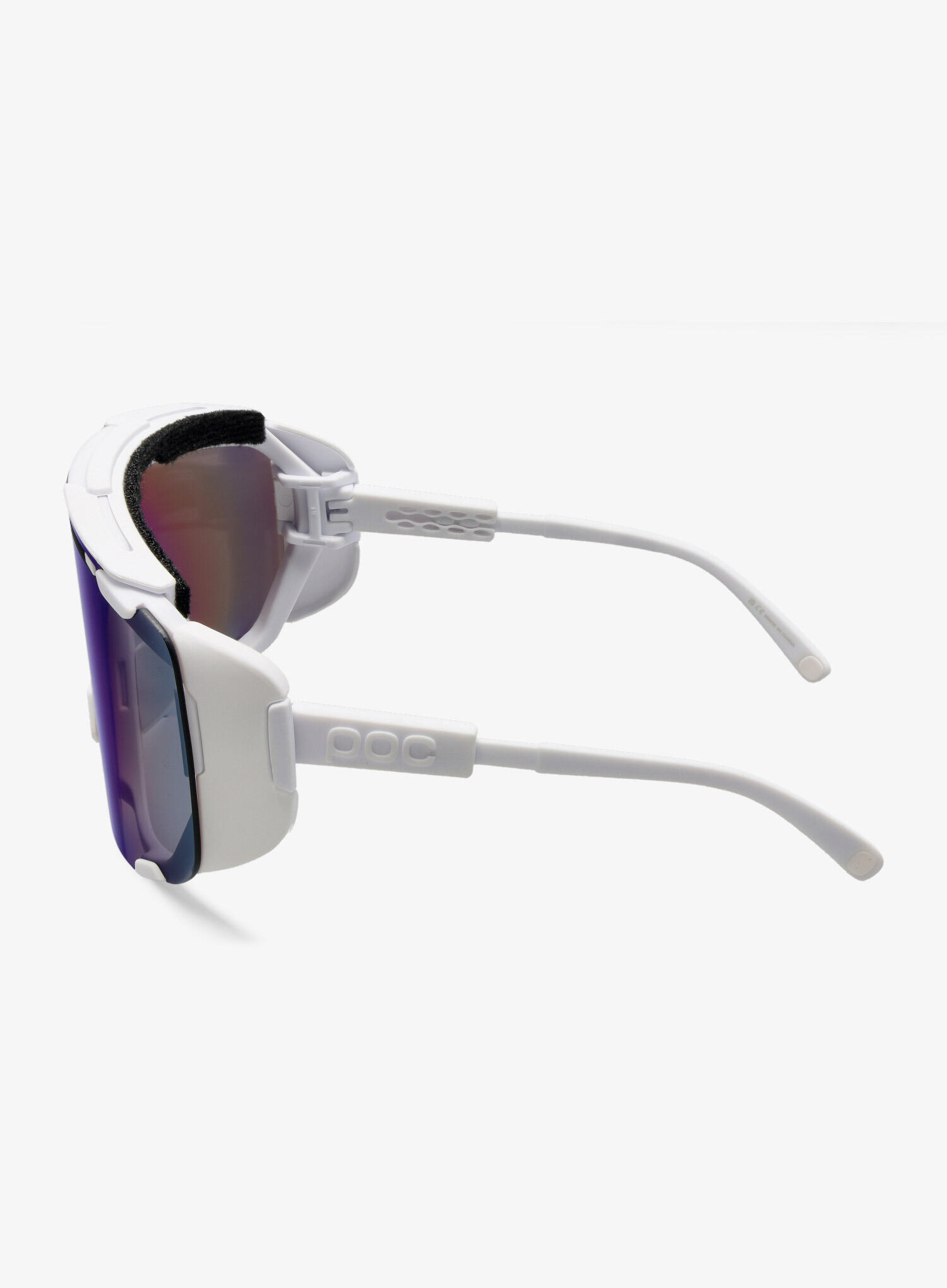 Okulary rowerowe POC Devour Glacial - white/clarity universal/gold 5/7