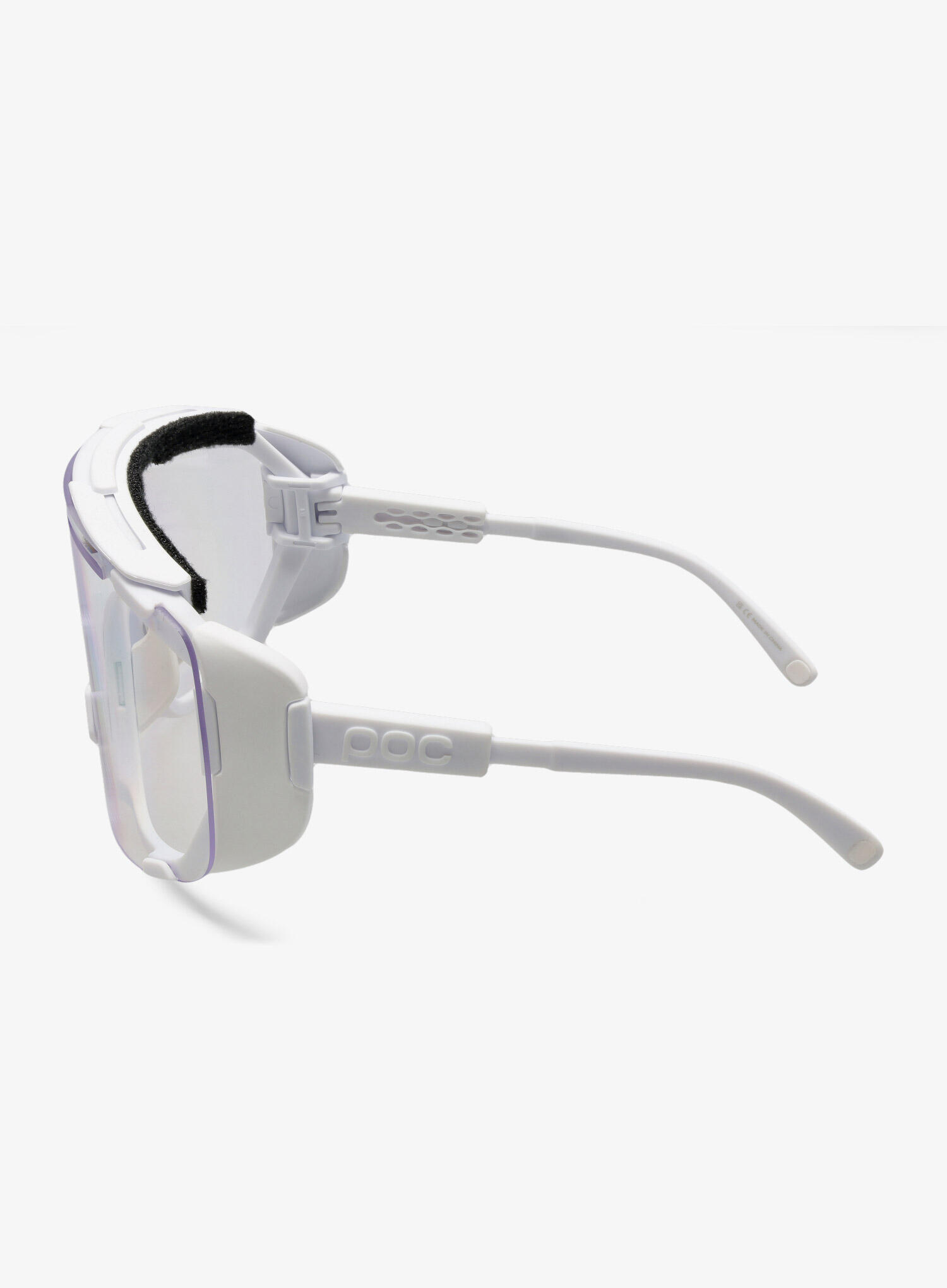 Okulary rowerowe POC Devour Glacial - white/clarity universal/gold 6/7