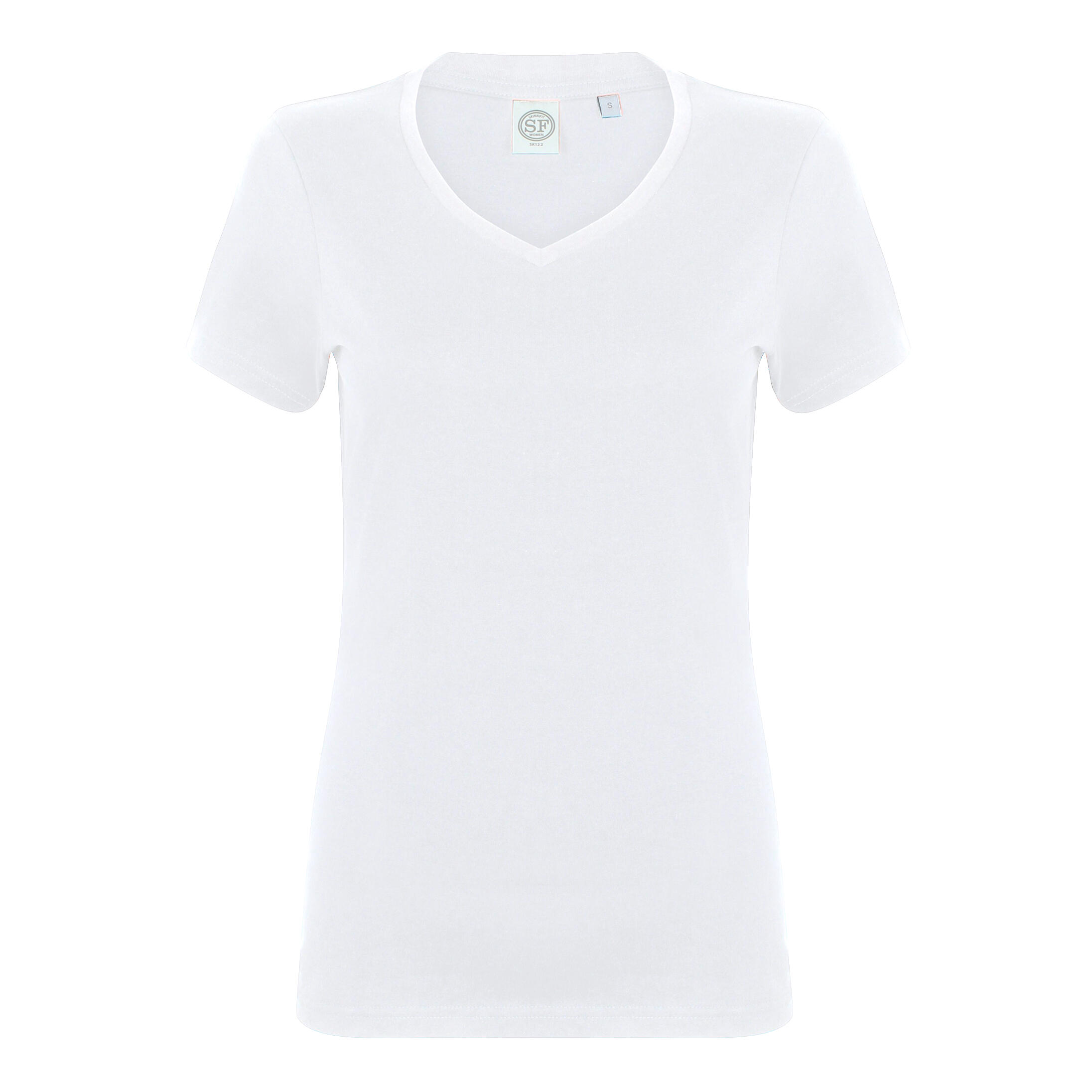Skinni Fit Womens/Ladies Feel Good Stretch V-Neck Short Sleeve T-Shirt