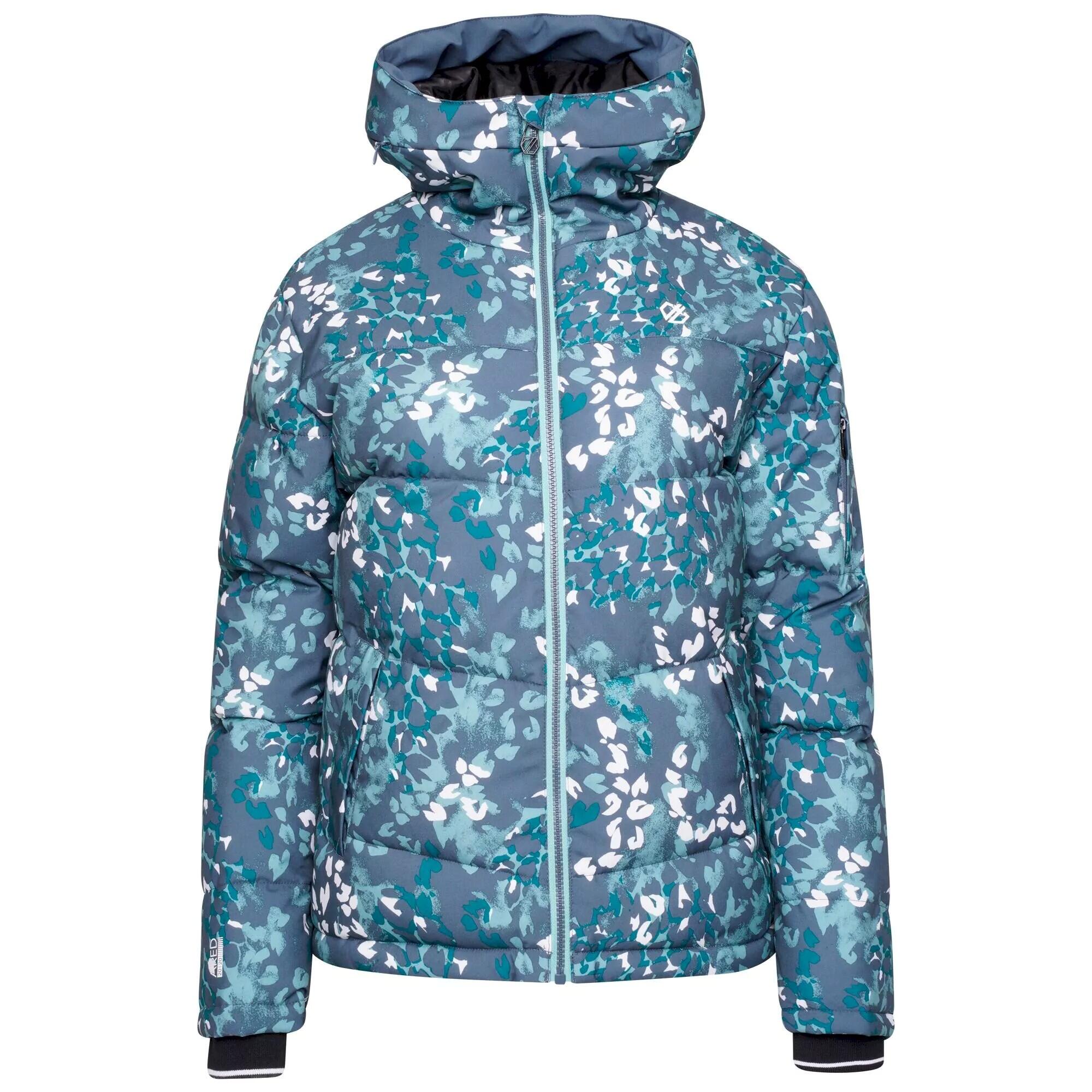 Dare 2B Womens/Ladies Verdict Animal Print Insulated Hooded Ski Jacket
