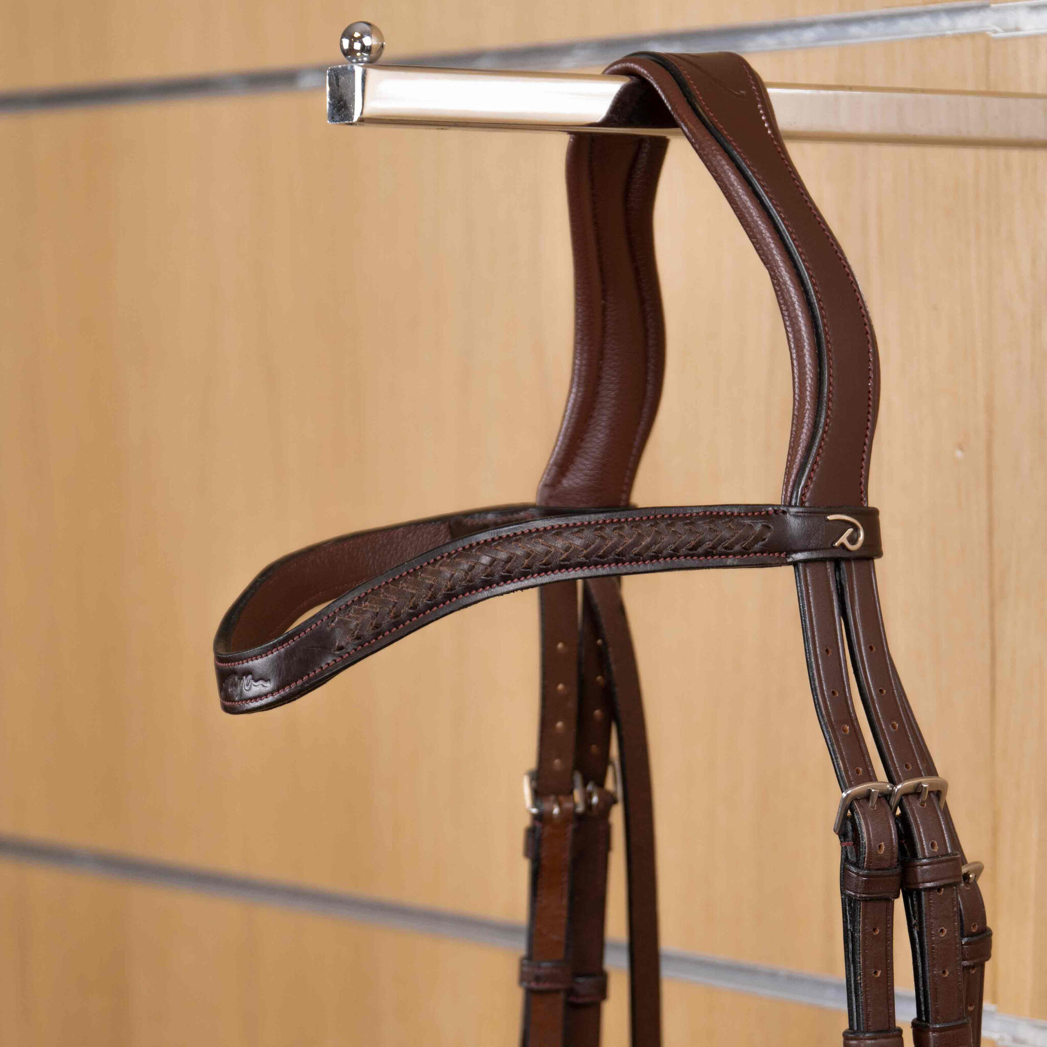 Frontal a V intrecciato per cavallo Dy'on 2/2