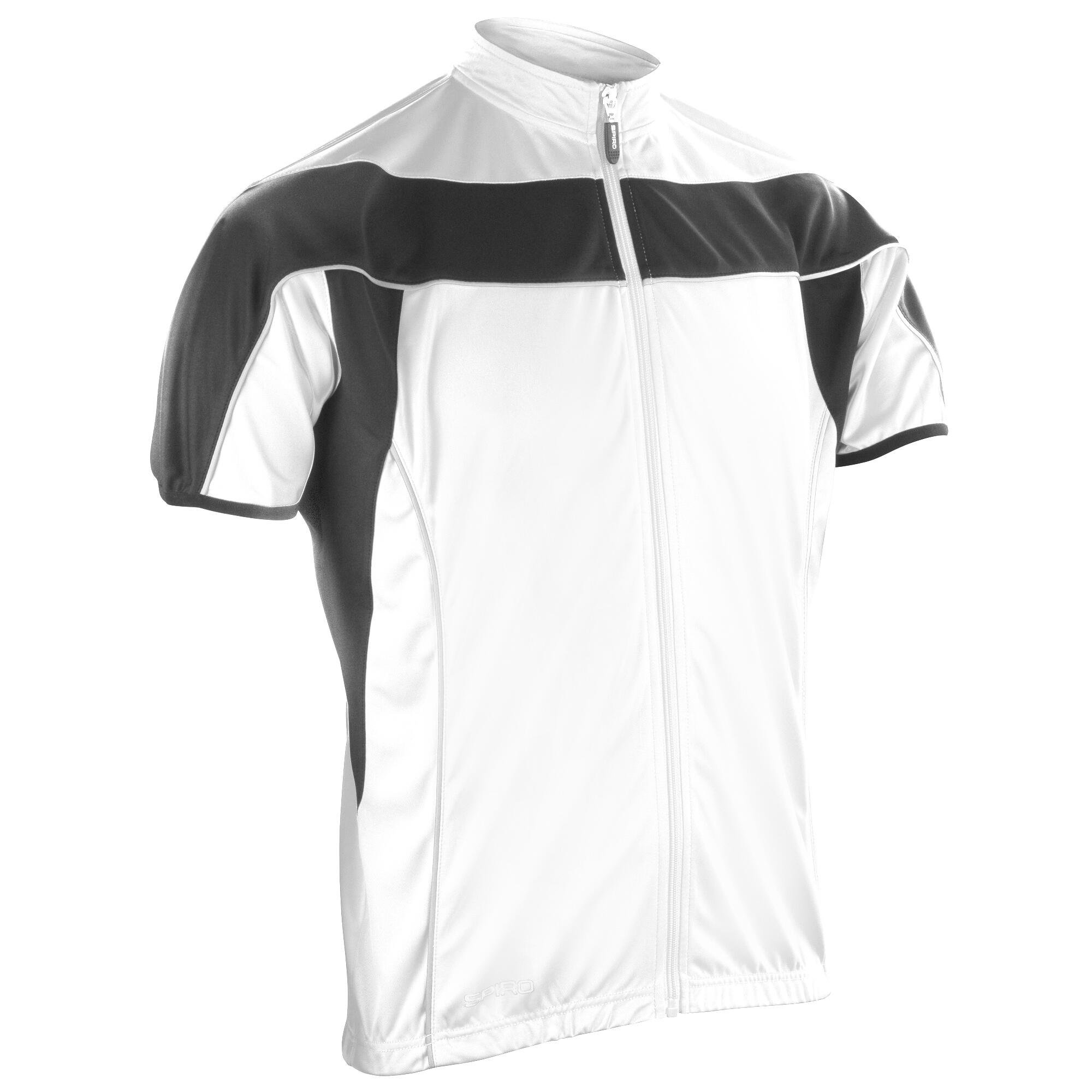 Spiro Mens Bikewear / Cycling 1/4 Zip Cool-Dry Performance Fleece Top / Light