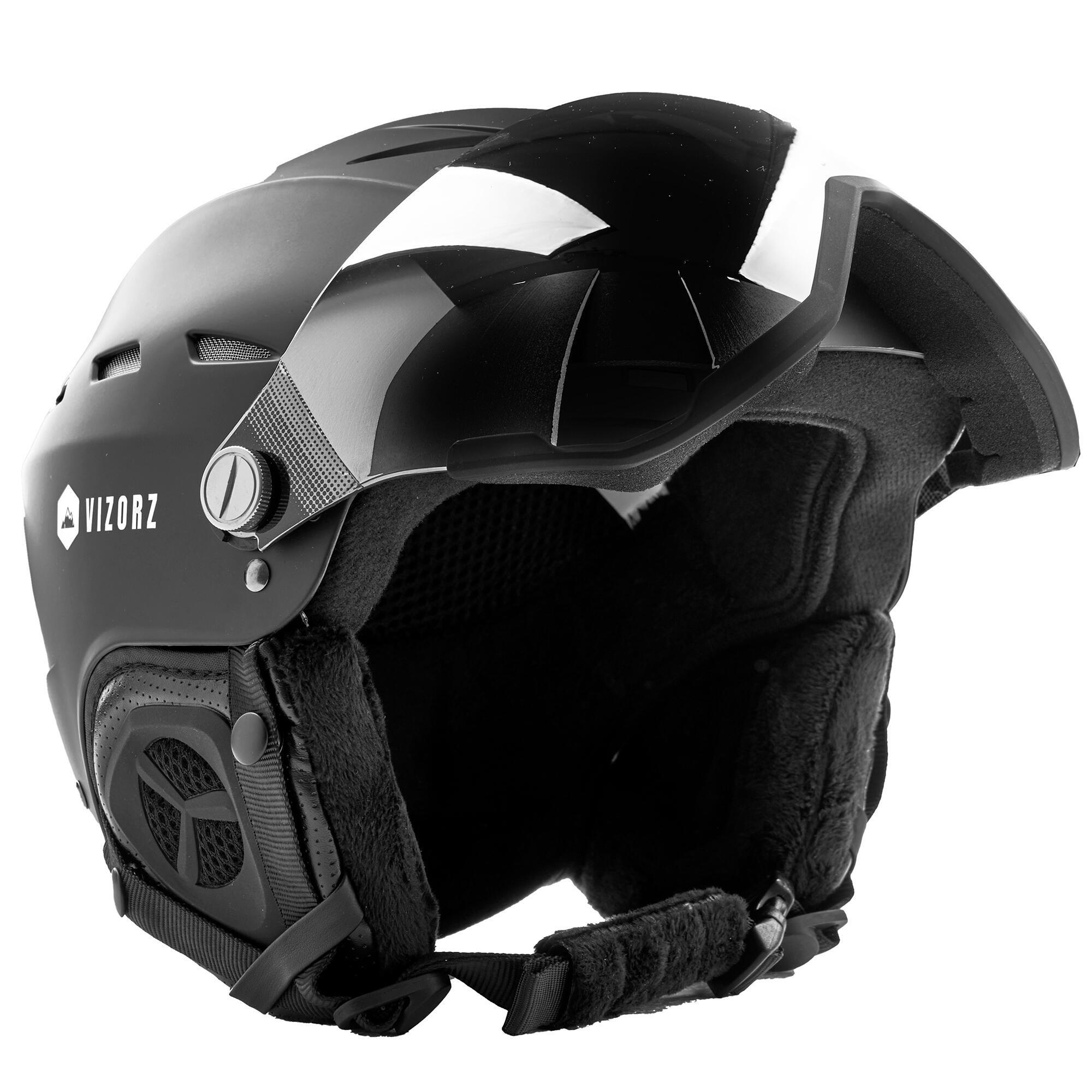 Vizorz Skihelm Lux - Zwart - Inclusief vizier Oranje en vizier Zilver 2/7
