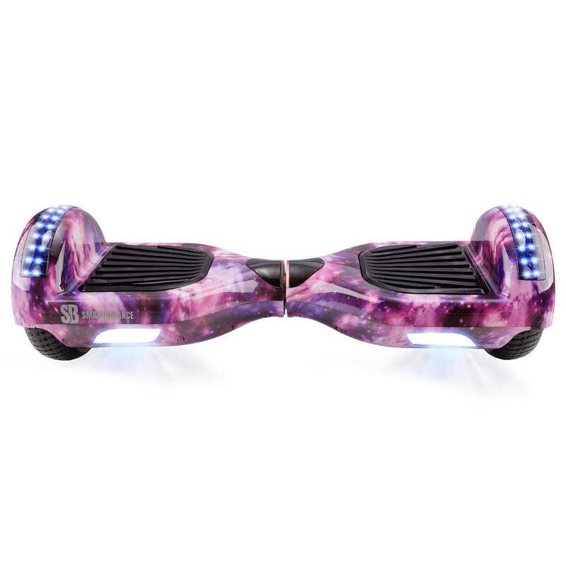 Pachet Hoverboard 6.5" cu Hoverkart Portocaliu, Regular Galaxy Pink Junior, 2Ah