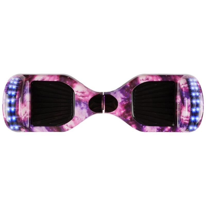 Pachet Hoverboard 6.5" cu Scaun Rosu Suspensii, Regular Galaxy Pink Junior, 2Ah