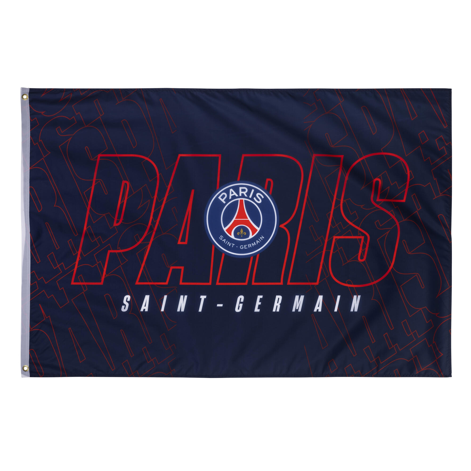Guirlande PSG Officielle 2,70m - Drapeaux Cartonnés Paris Saint-Germain - Décoration Fan - 12