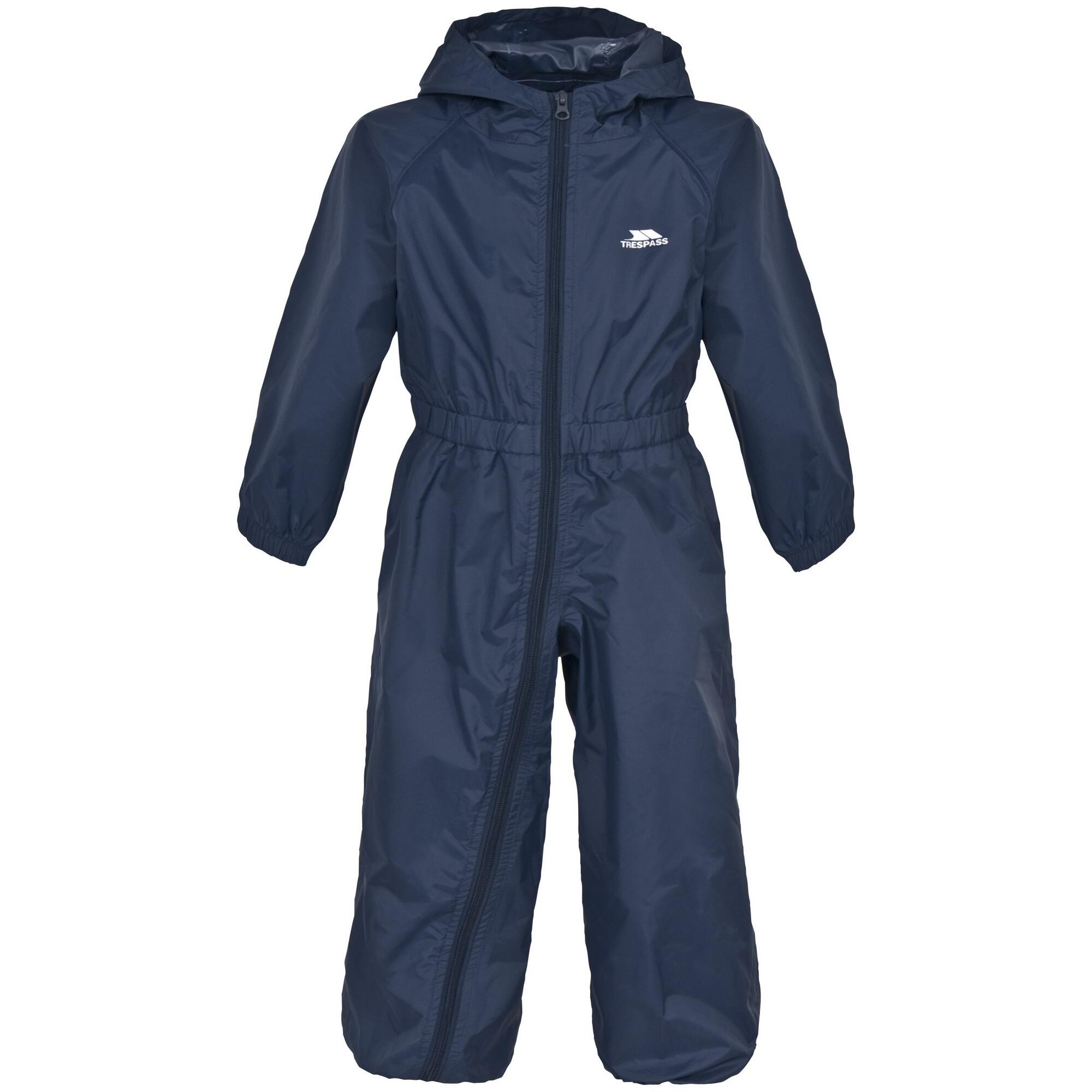 Trespass Childrens/Kids Button Waterproof Rain Suit