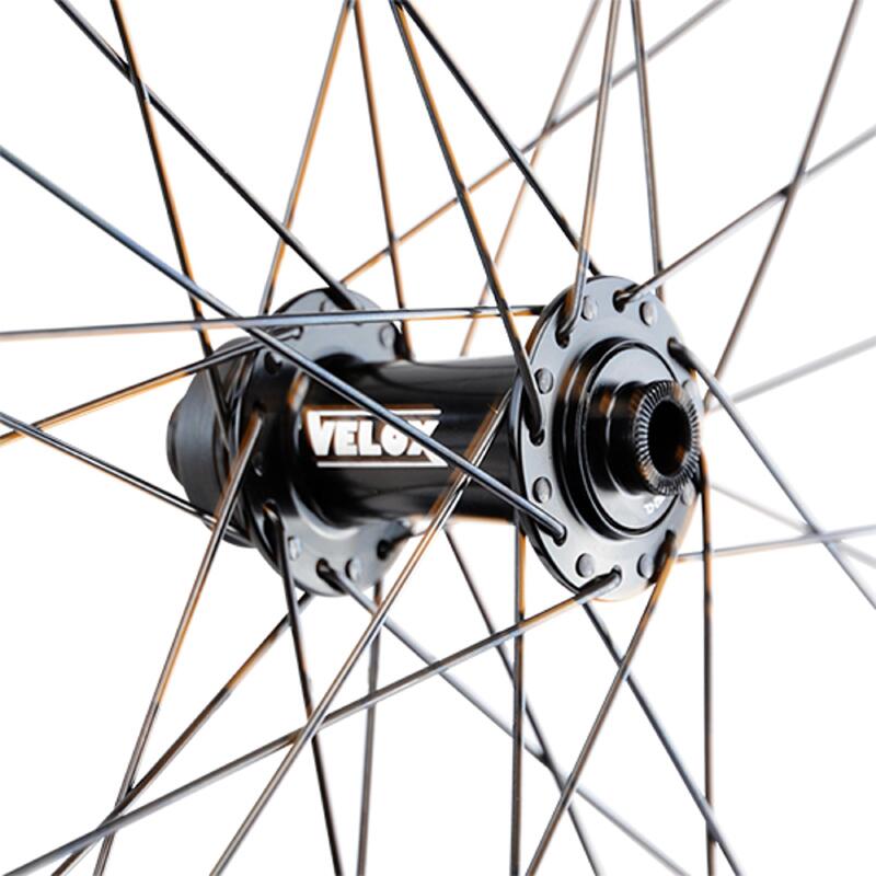 Voorwiel voor fiets 700 velg naven schijf dooras Velox Pulse Centerlock