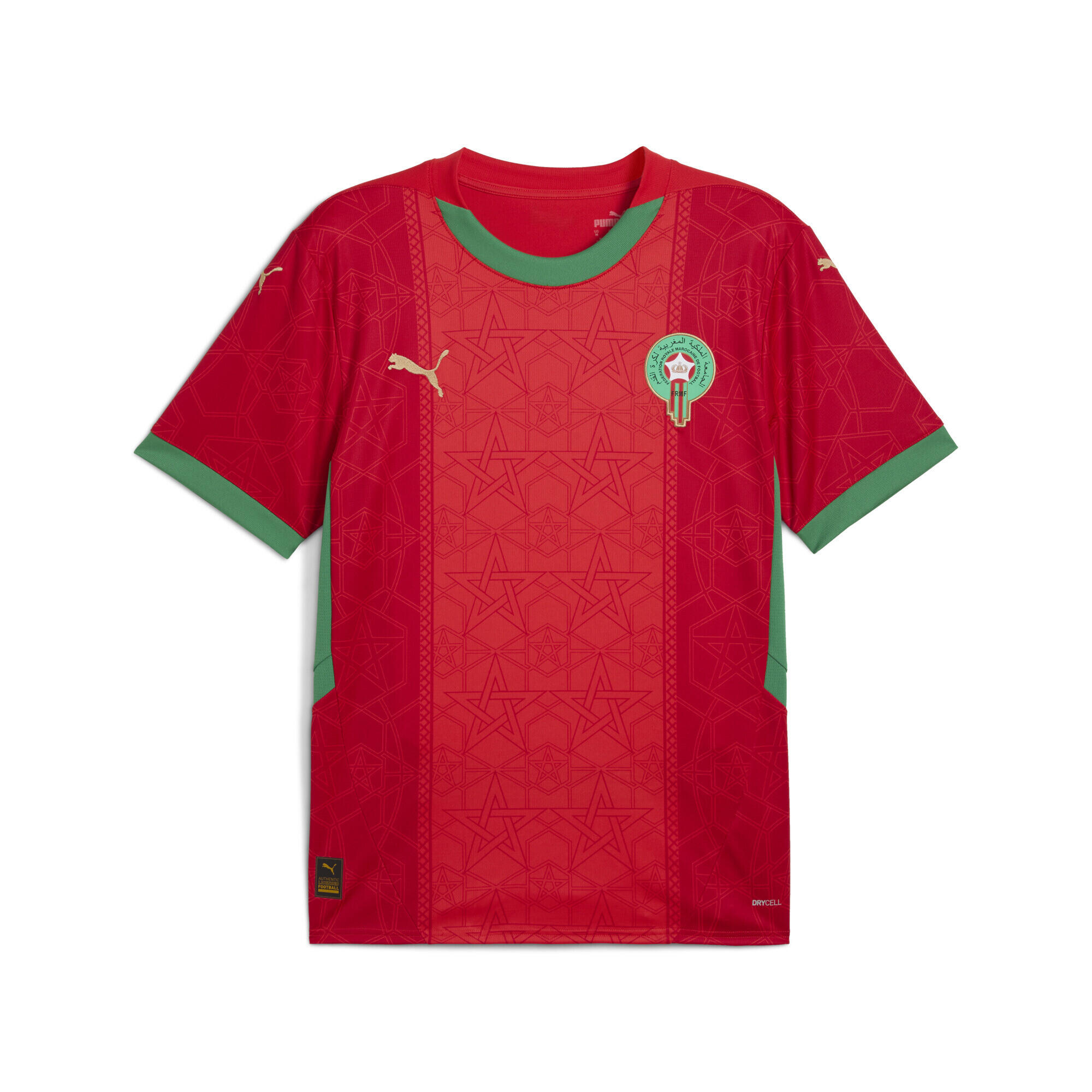PUMA Camiseta 1.ª equipación Marruecos 2025 Hombre PUMA Red Archive Green