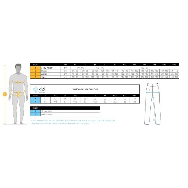 Pantaloni Ski Snowboard KILPI Gabone, Albastru inchis, Barbati