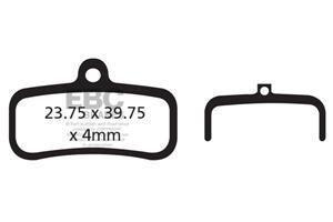 Klocki hamulcowe rowerowe (organiczne) EBC Brakes CFA493
