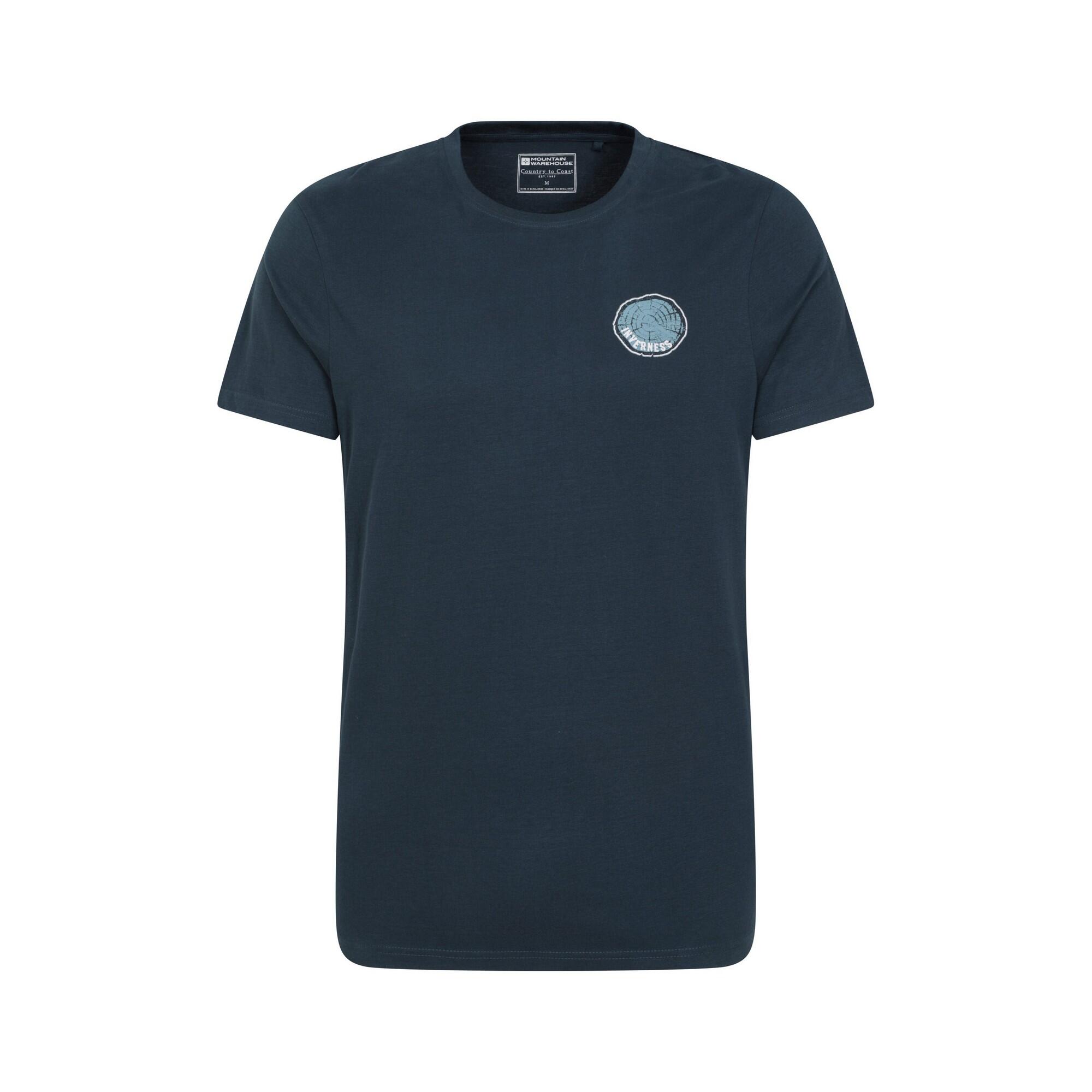 Mountain Warehouse Mens Inverness Tree Ring Organic T-Shirt